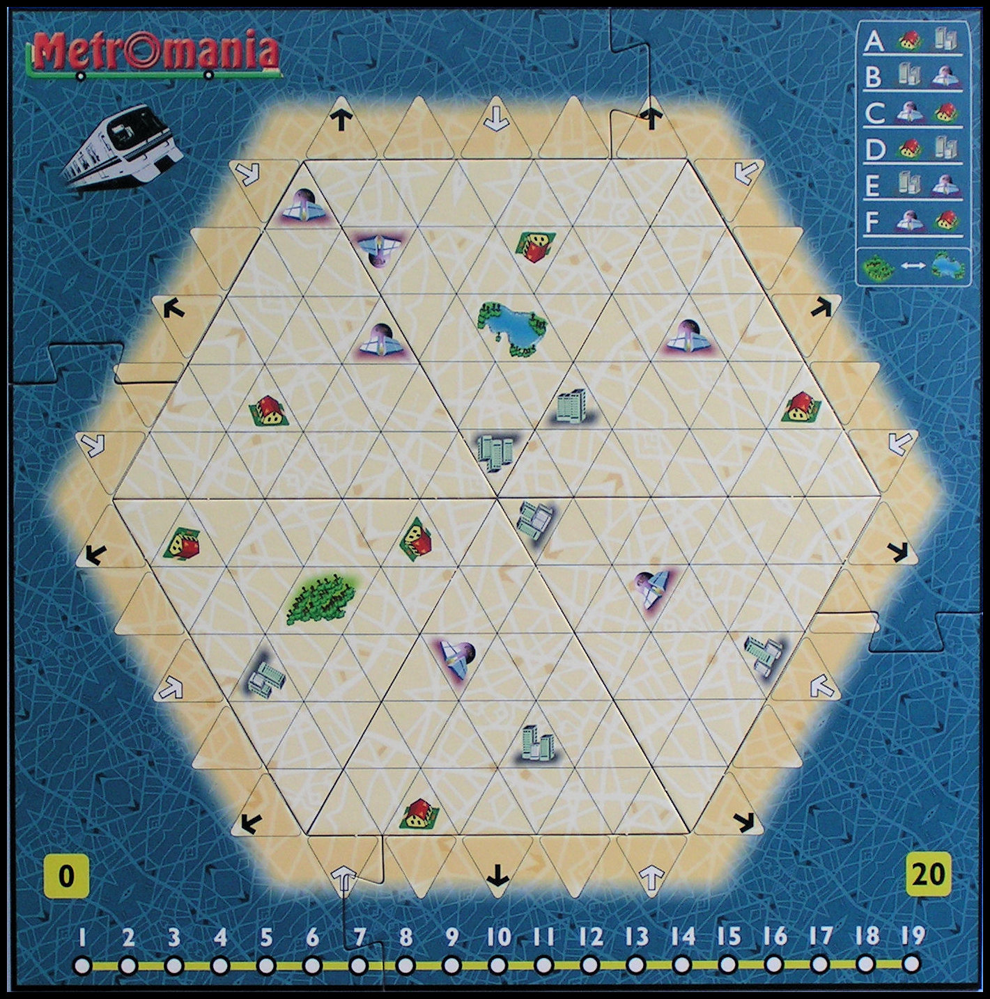 Metromania - Game Board (Pieced Together)