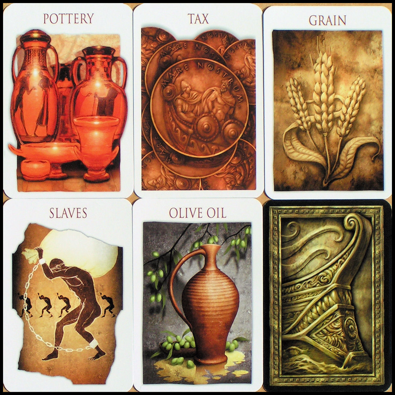 Mare Nostrum Mythology Expansion - Five New Resource Cards