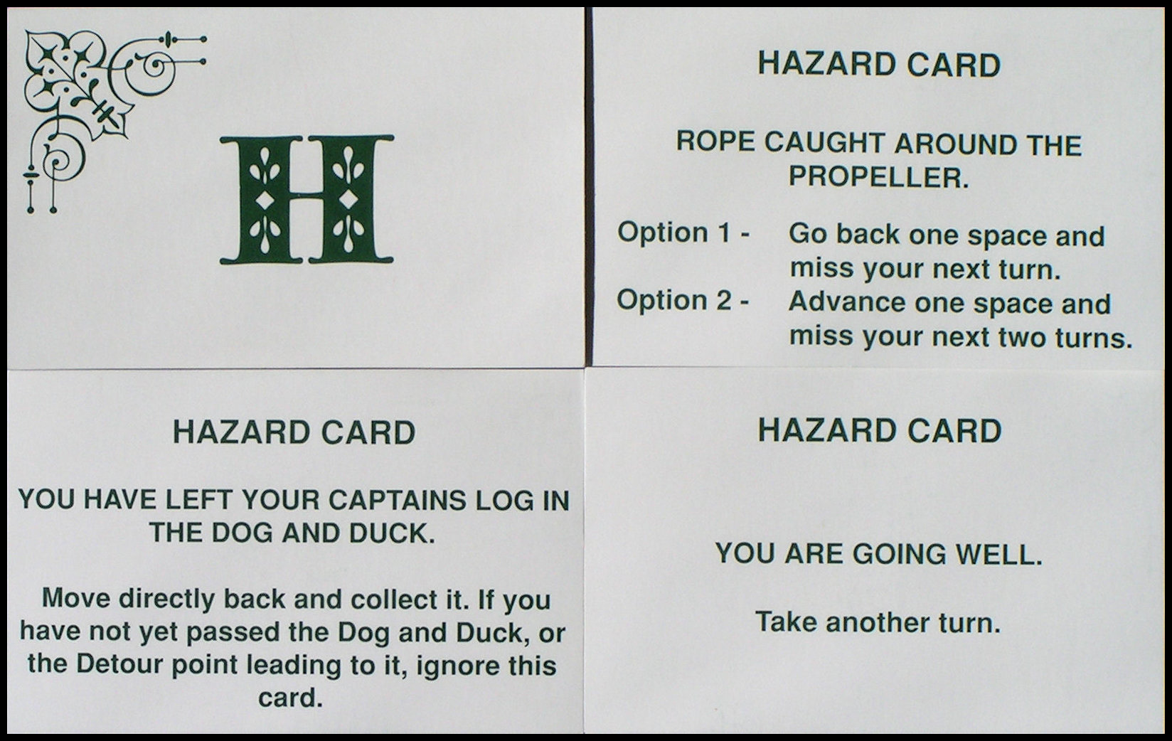 Narrowboat - Hazard Cards