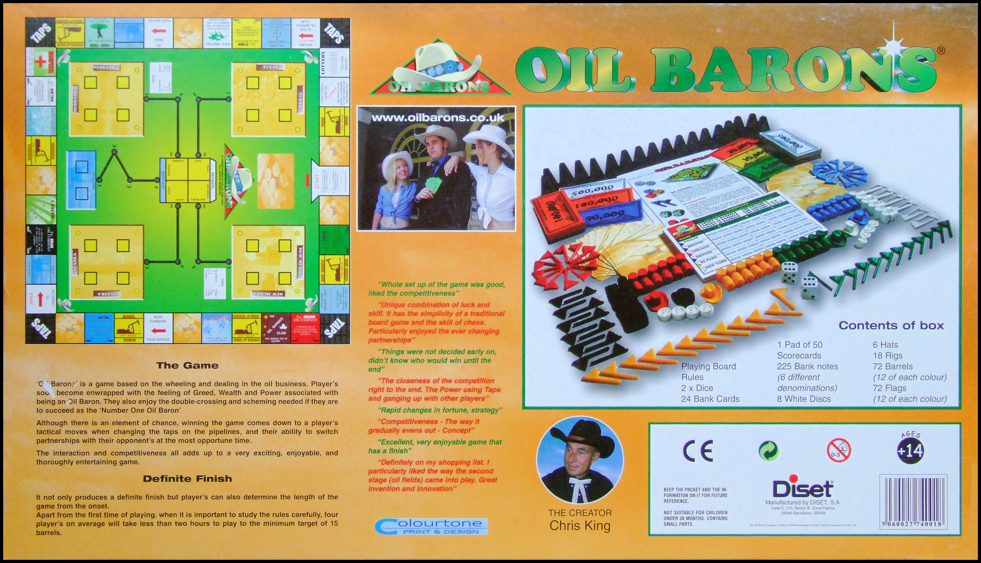Oil Barons - Box Back