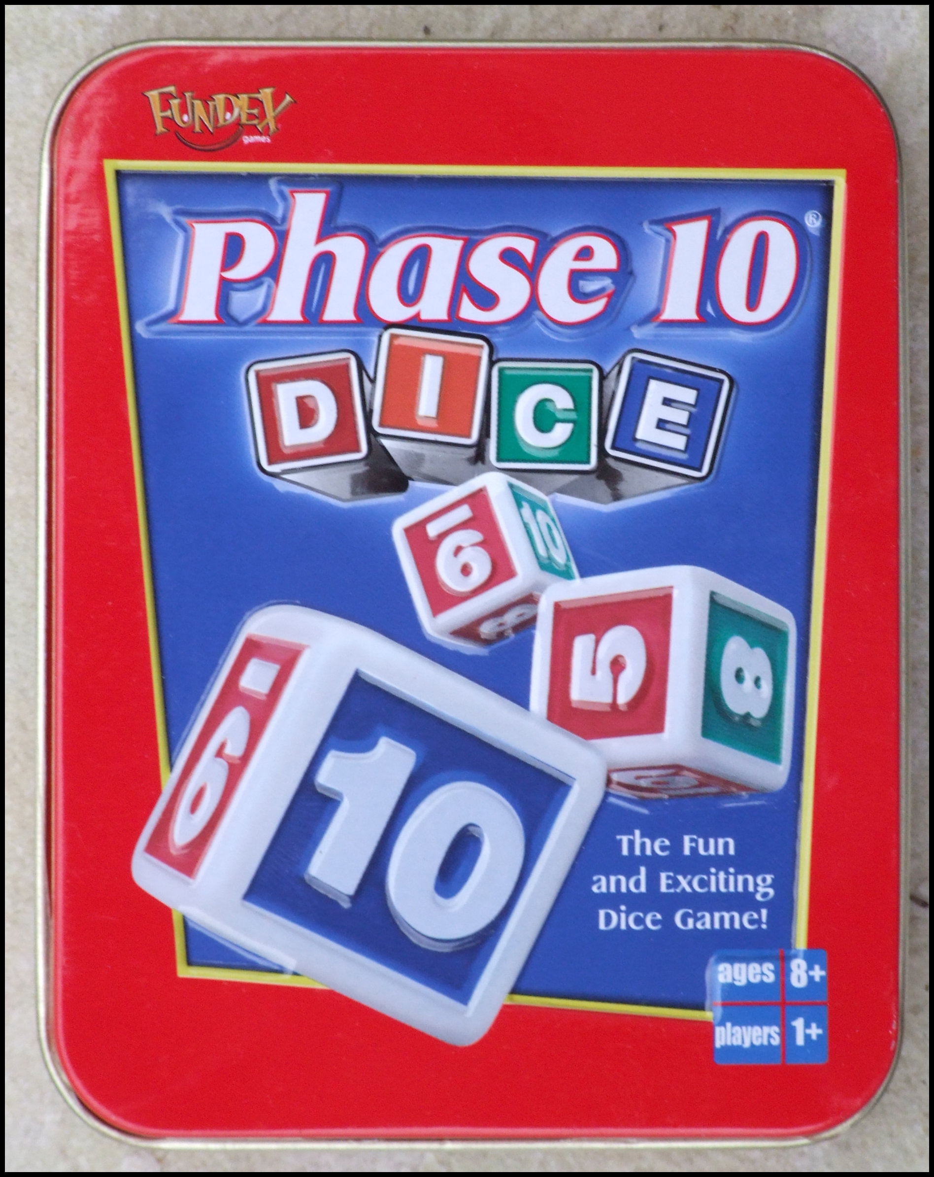 Phase 10 Dice - Tin Top