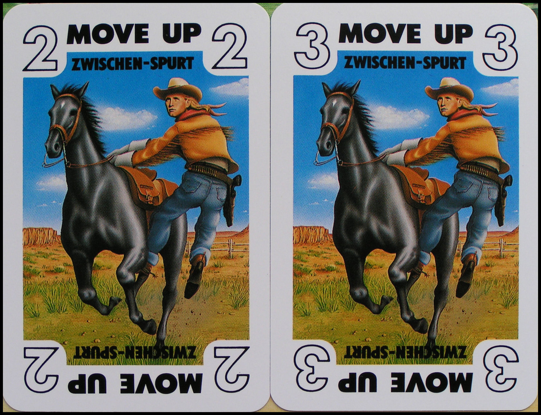 Pony Express - The Two Move Up Cards