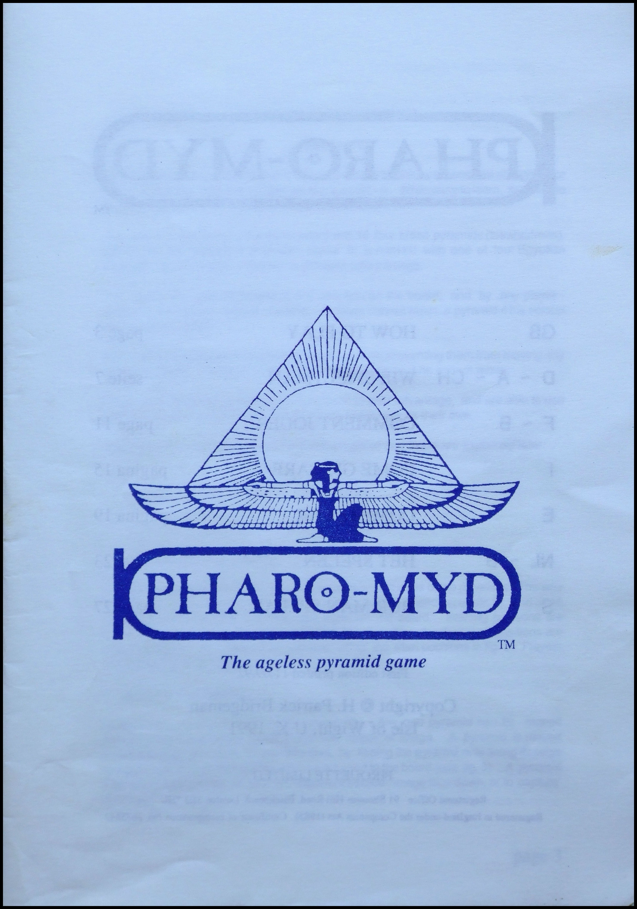 Pharomyd - Rulebook Cover