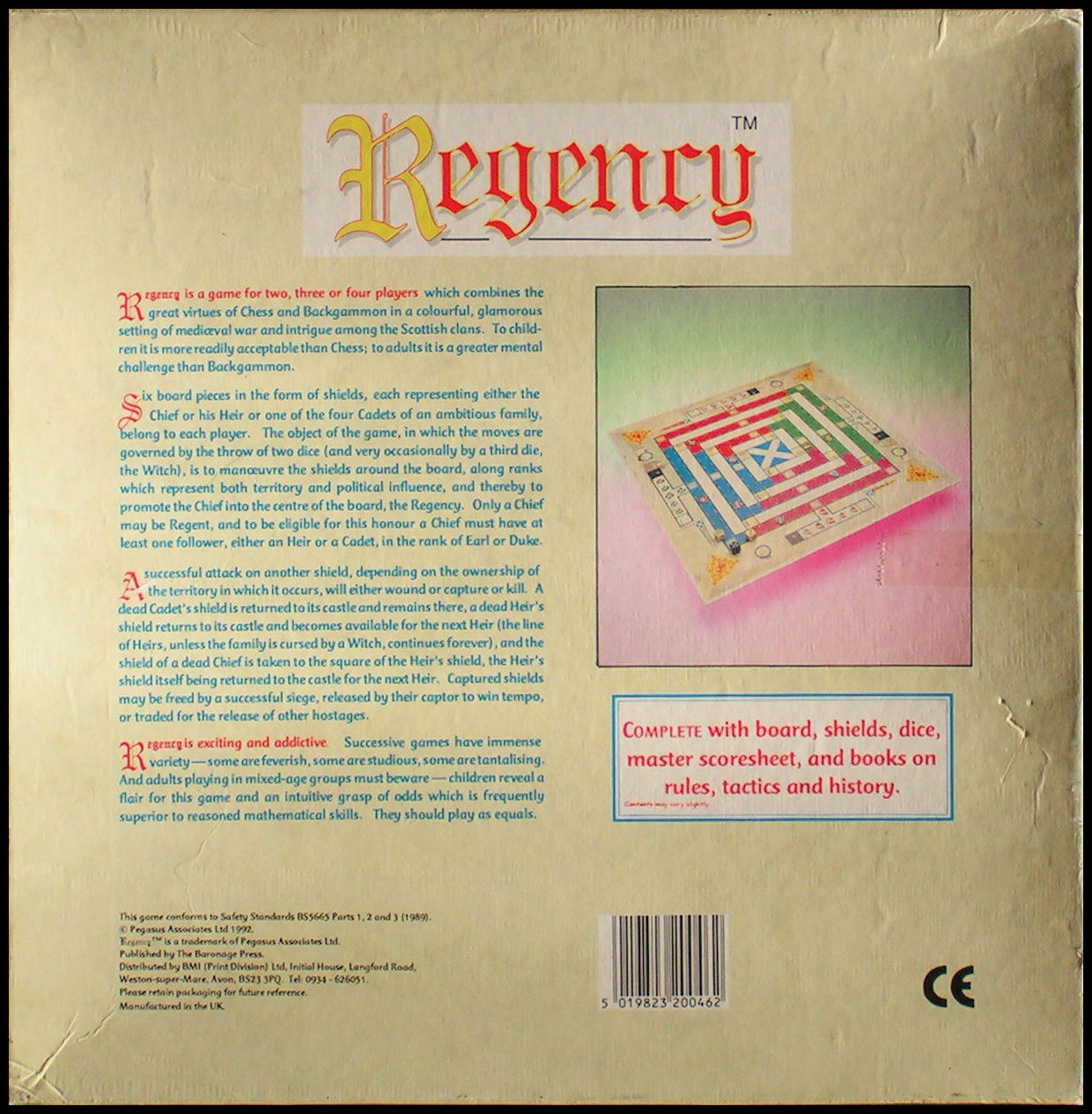 Regency - Box Back