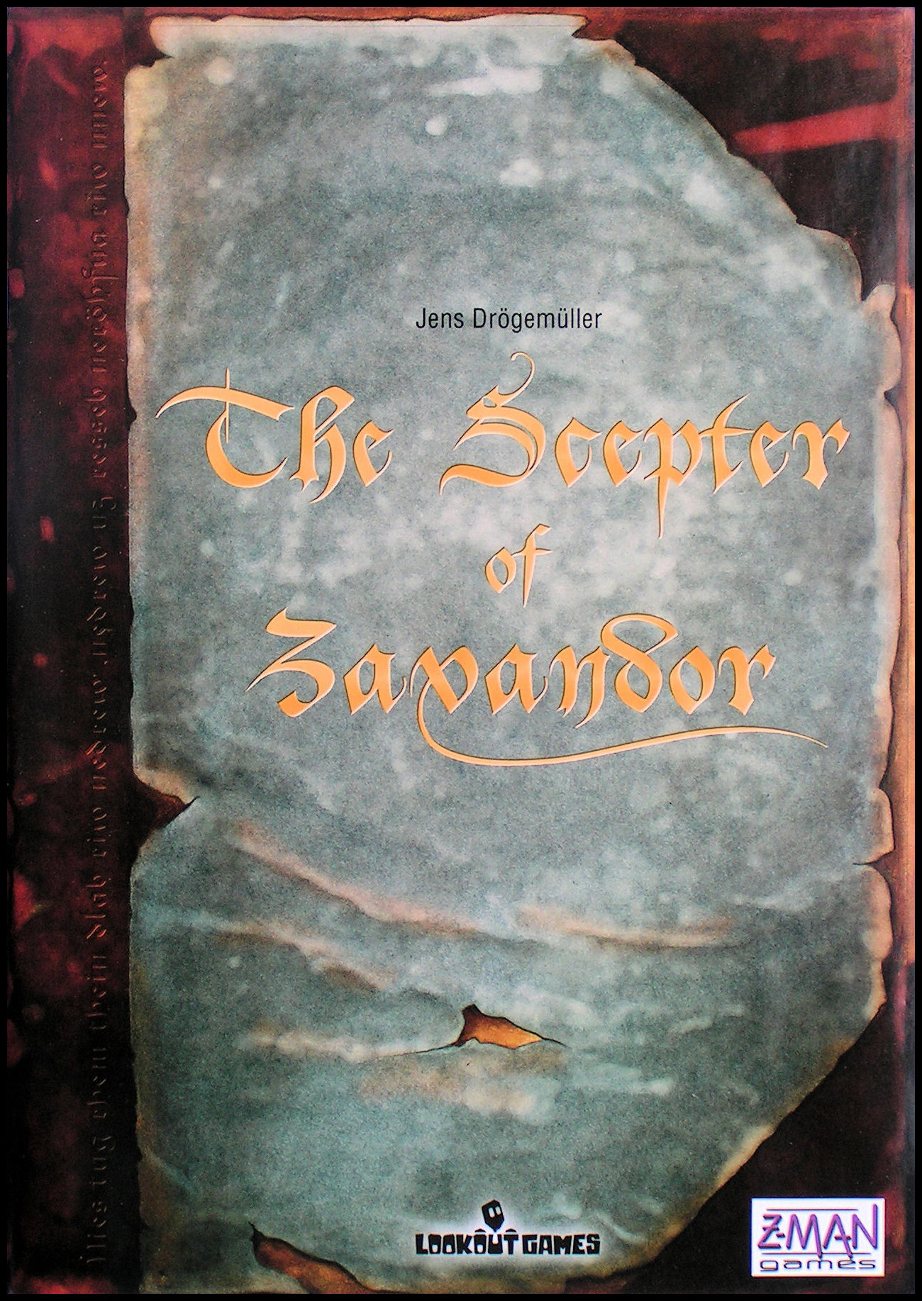 The Scepter Of Zavandor - Rulebook Cover
