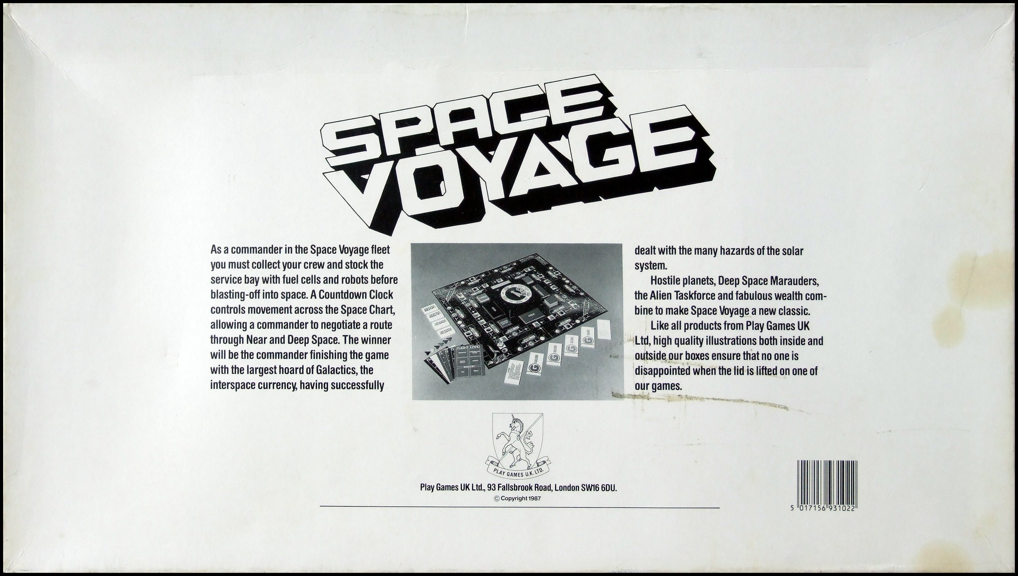 Space Voyage - Box Back