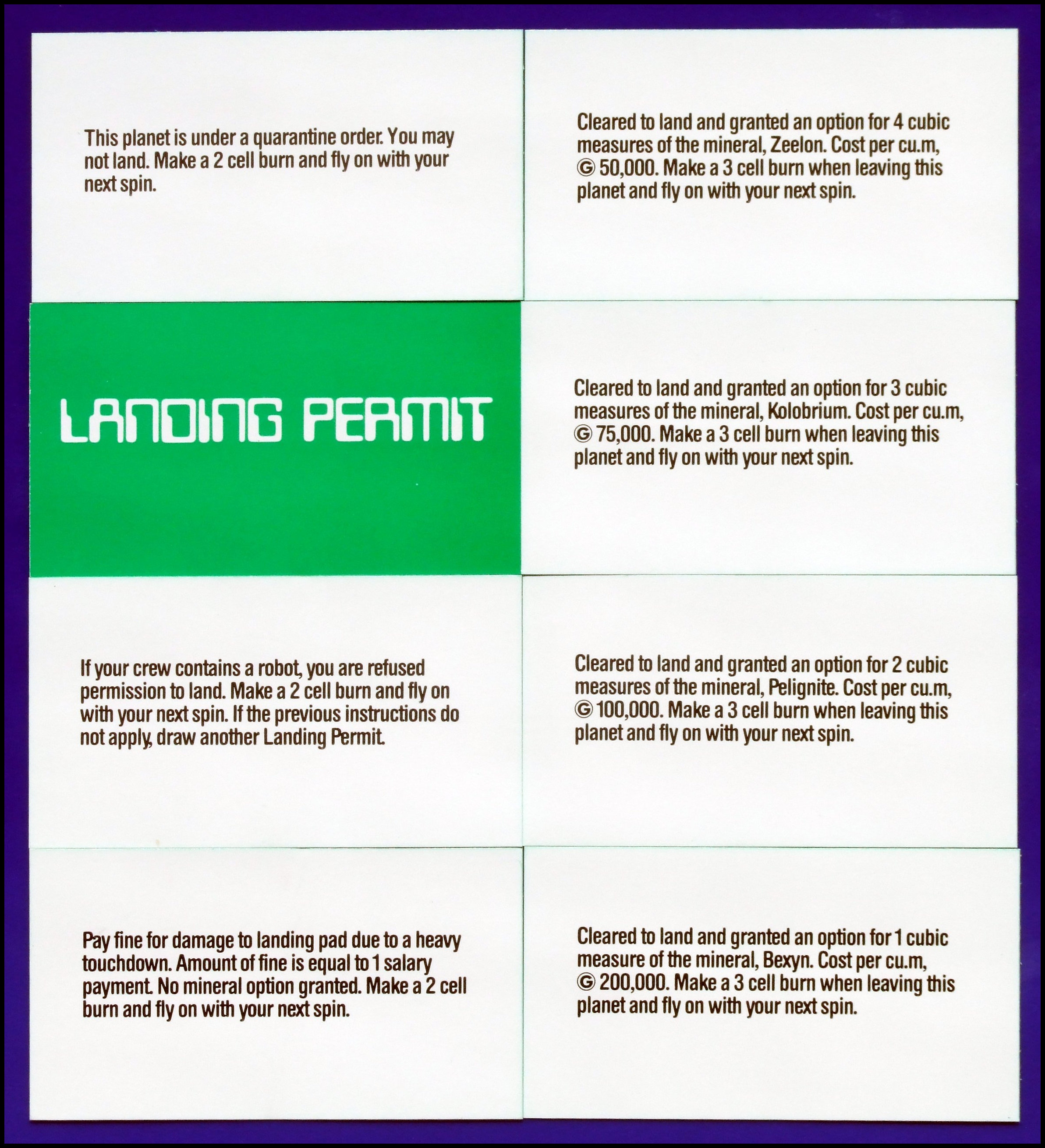 Space Voyage - Landing Permits