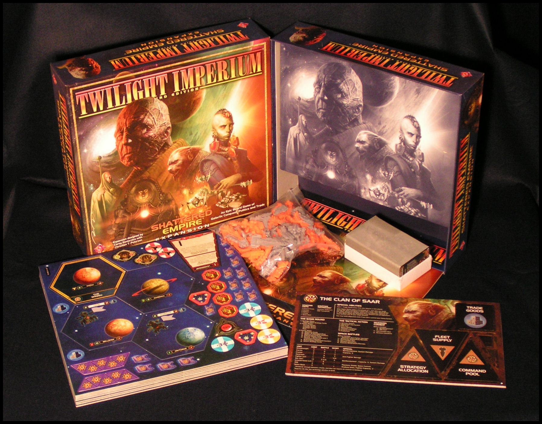 Twilight Imperium 3 Shattered Empire - Box Contents