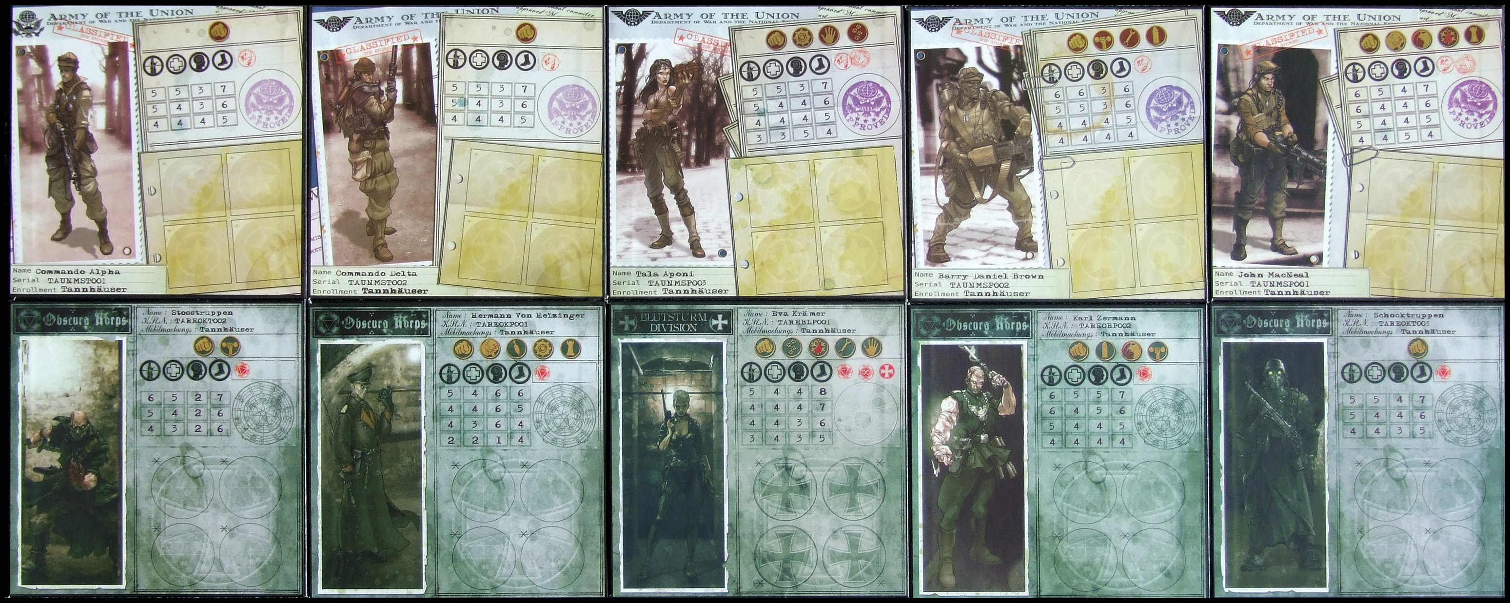 Tannhauser - Character Boards
