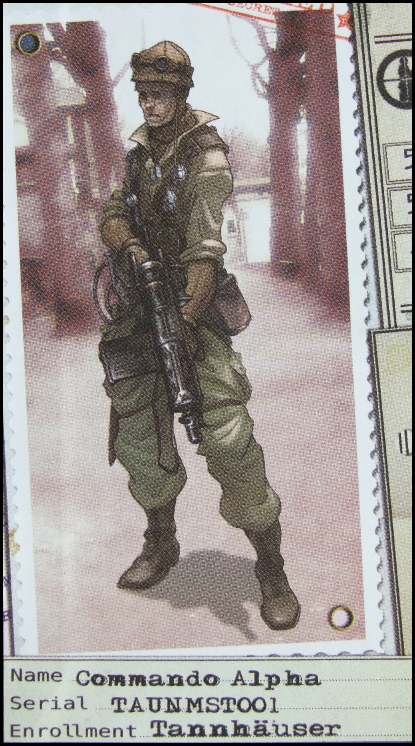 Tannhauser - Character Card, Commando Alpha