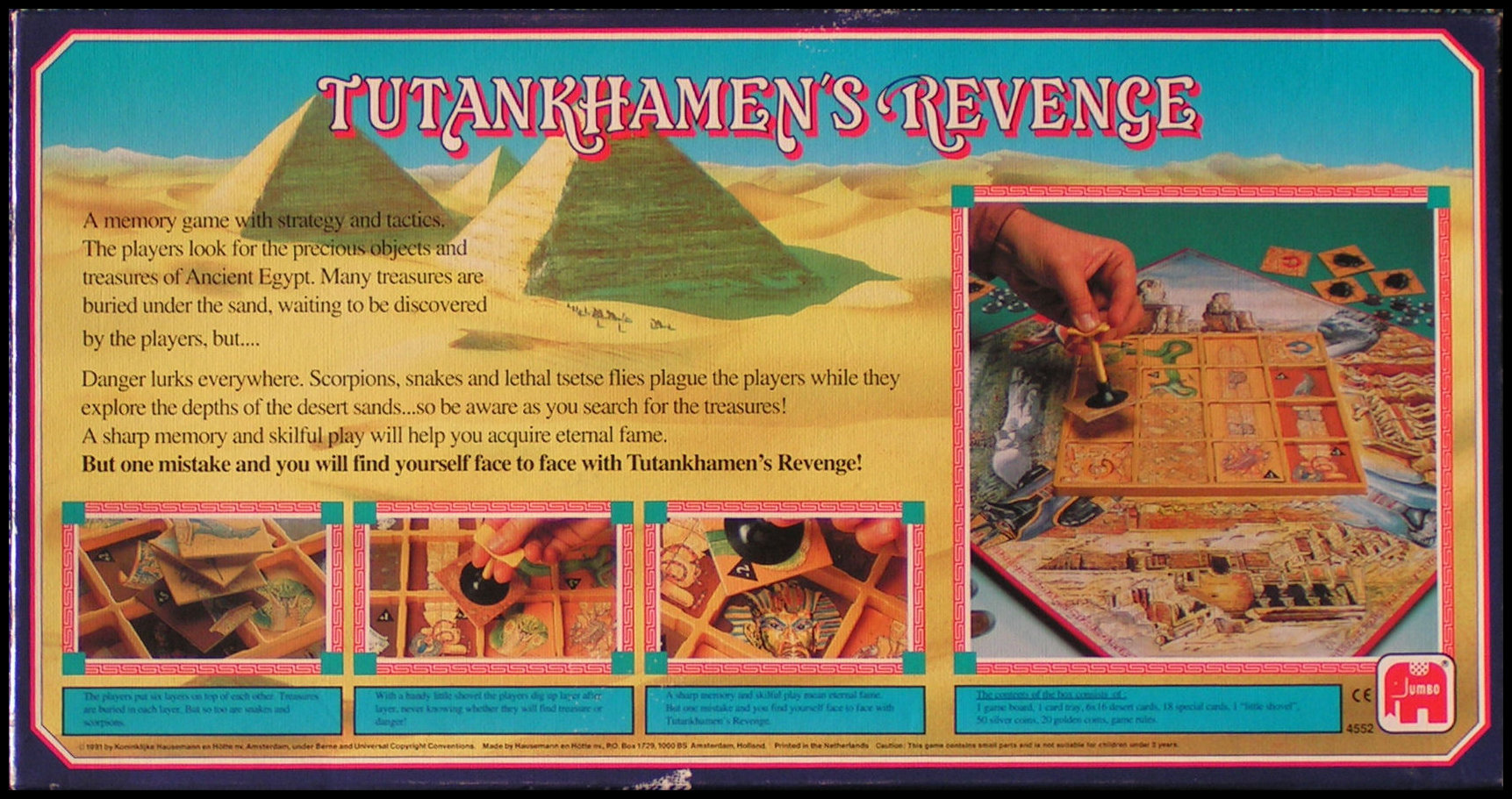 Tutankhamen's Revenge - The Back Of The Box