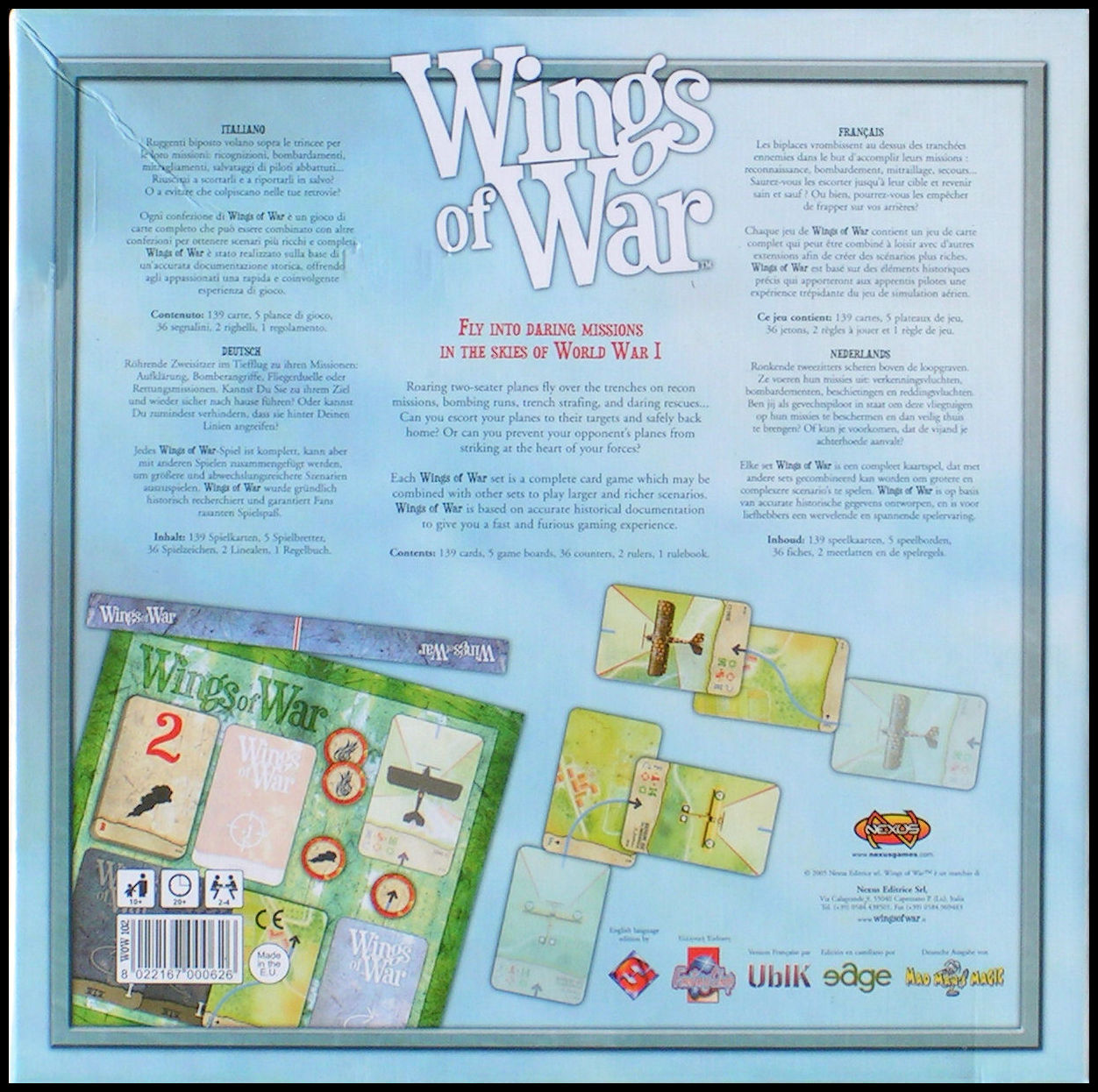 Wings Of War - Box Back