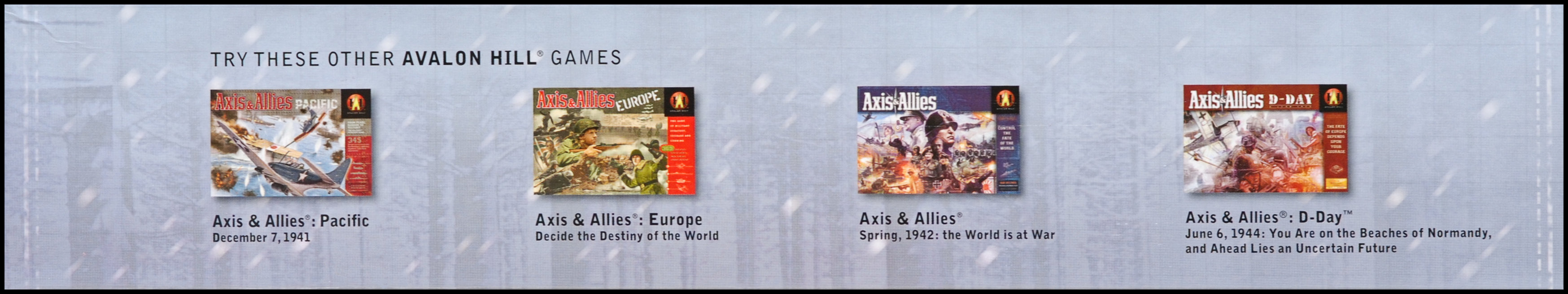 Axis & Allies: Battle Of The Bulge - Inner Box Side 3