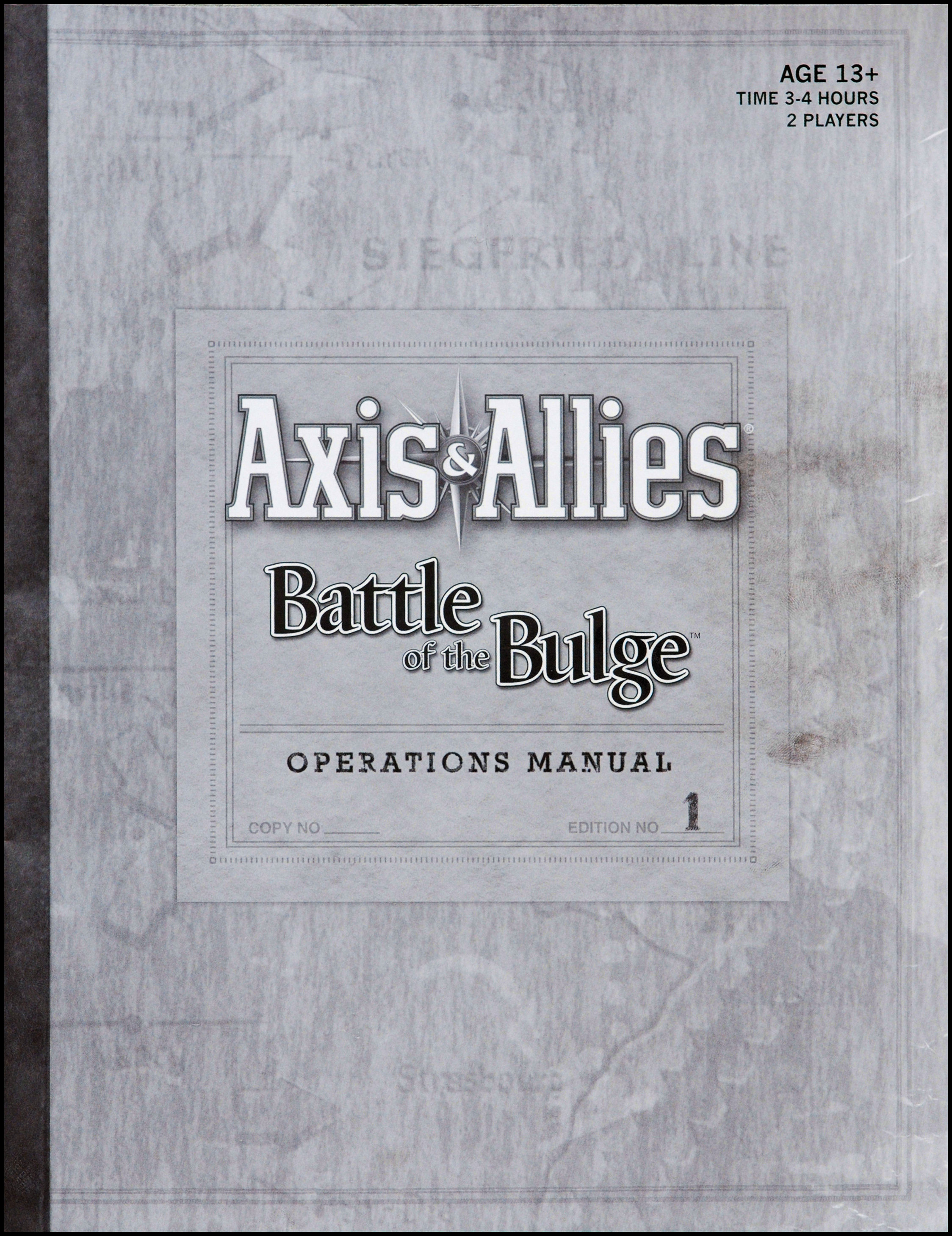 Axis & Allies: Battle Of The Bulge - Rulebook Cover