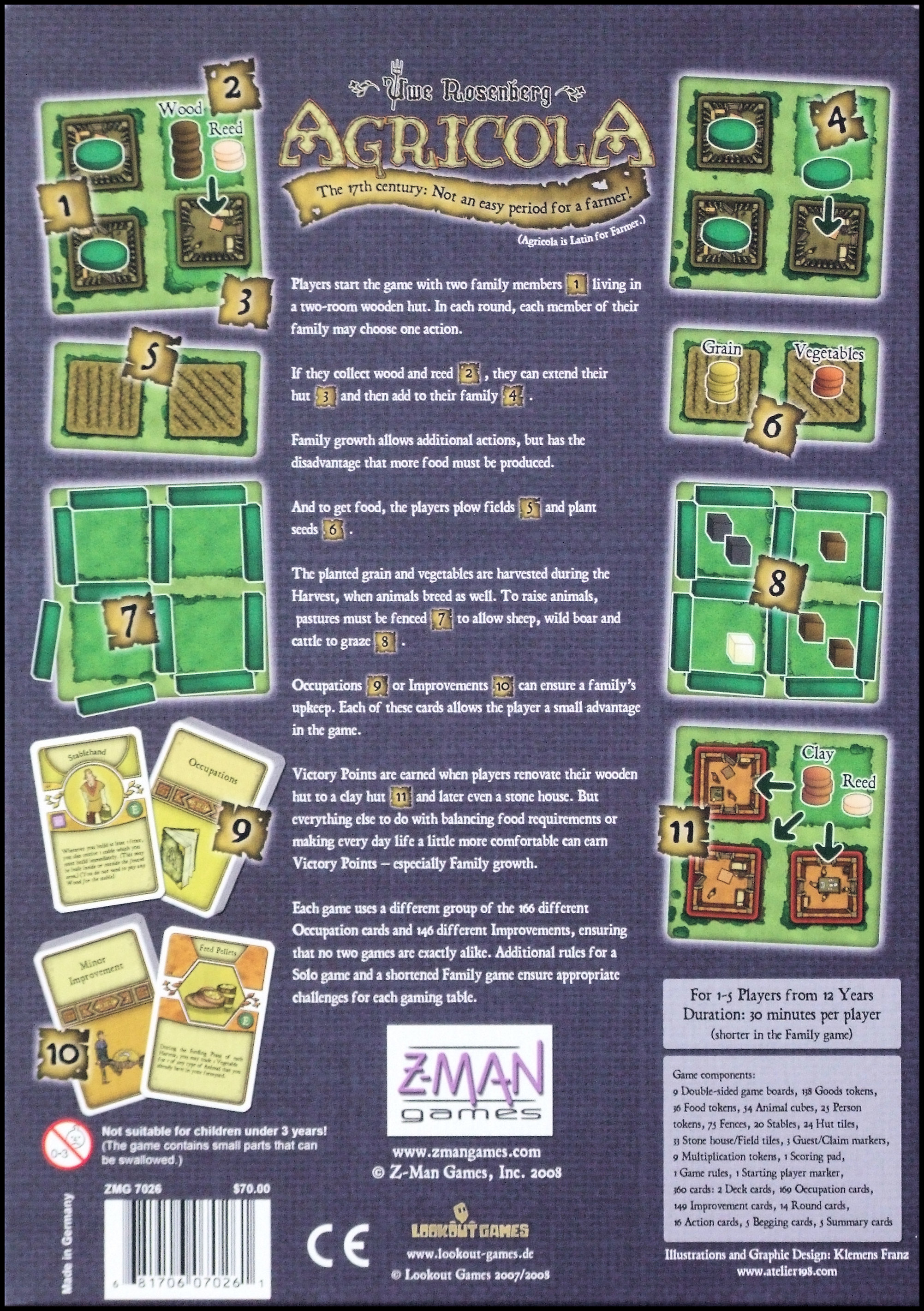 Agricola - Box Back (Z-Man Games)