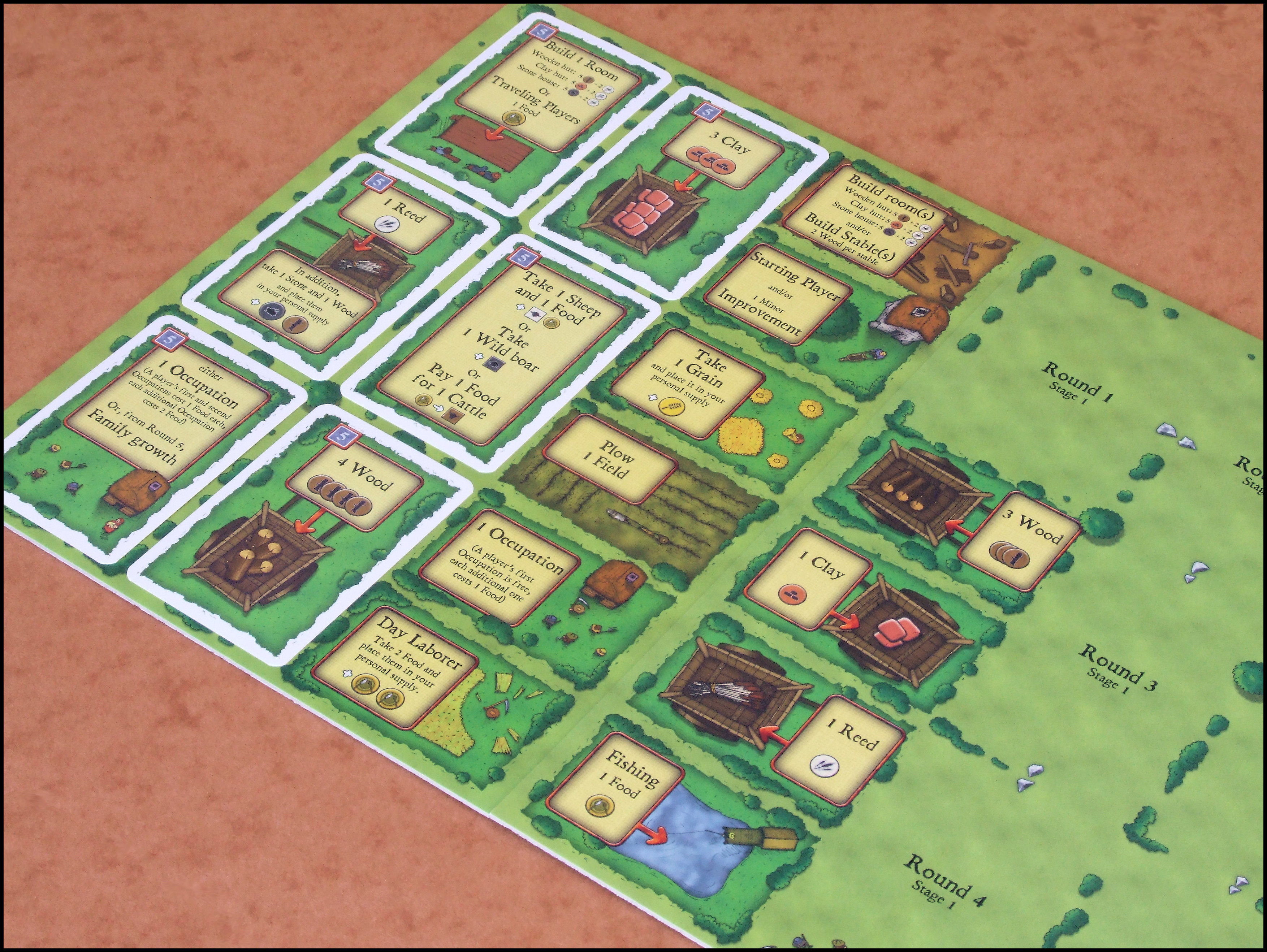Agricola - Game Boards Ready To Play
