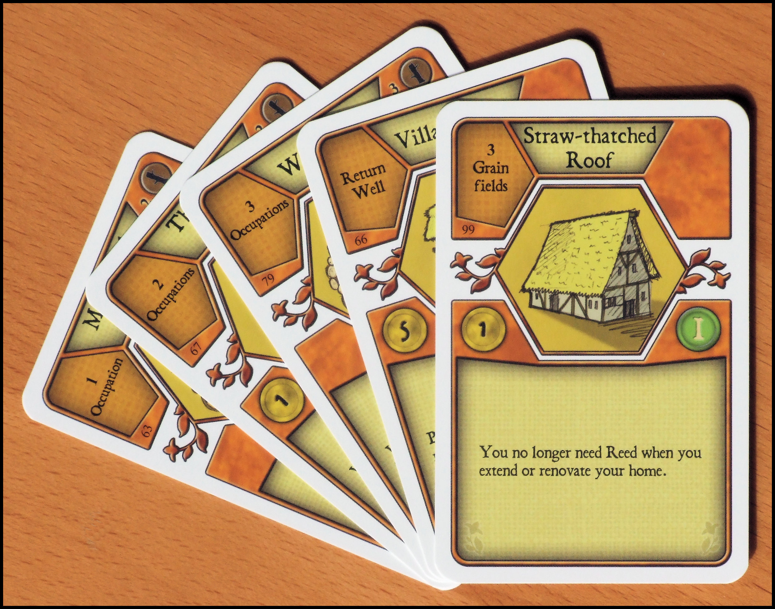 Agricola - Sample Minor Improvements Cards With Requirements (Z-Man Games Edition)