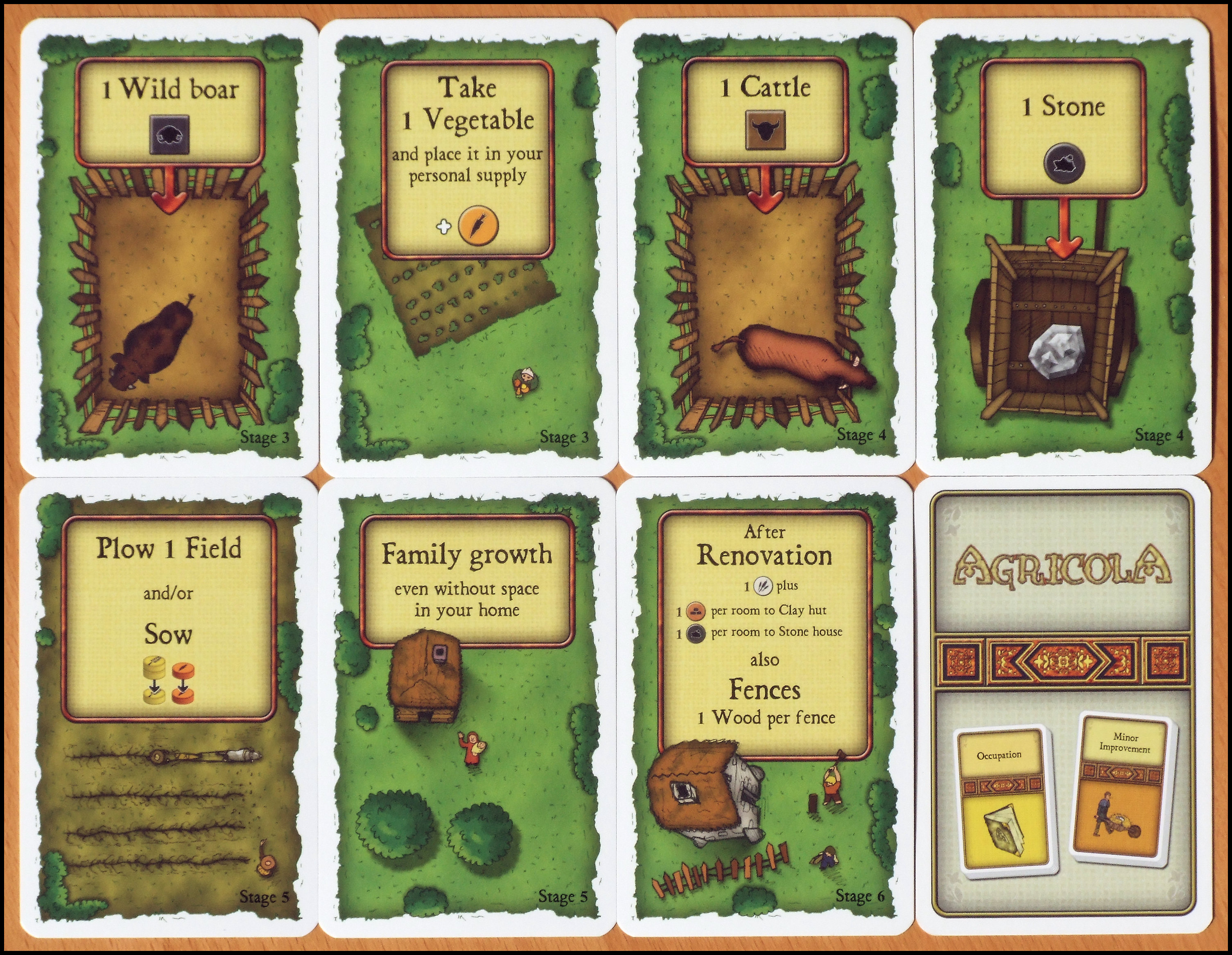 Agricola - Stages 3 To 6 Cards (Z-Man Games Edition)