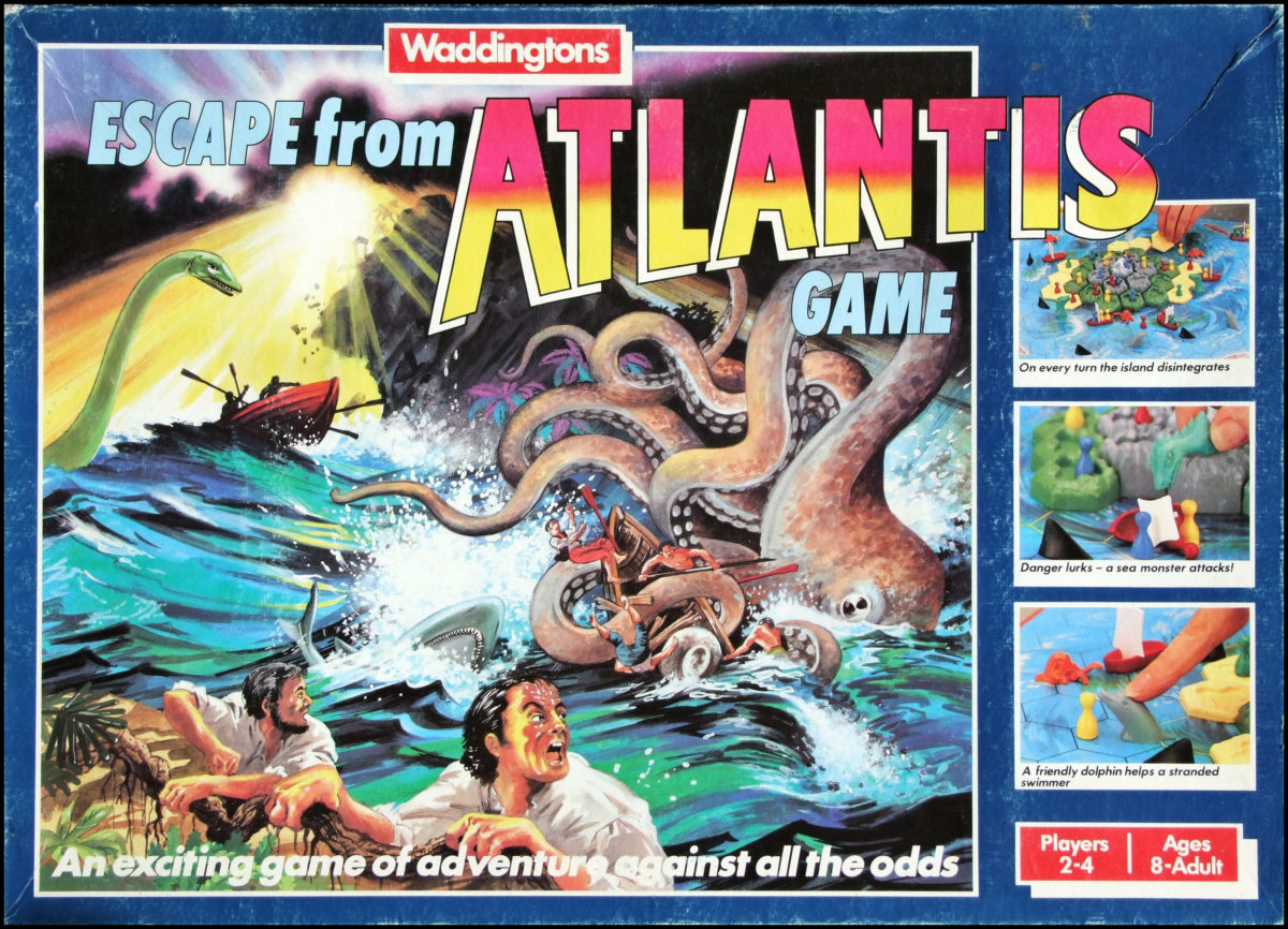 Escape From Atlantis Game - Box Front