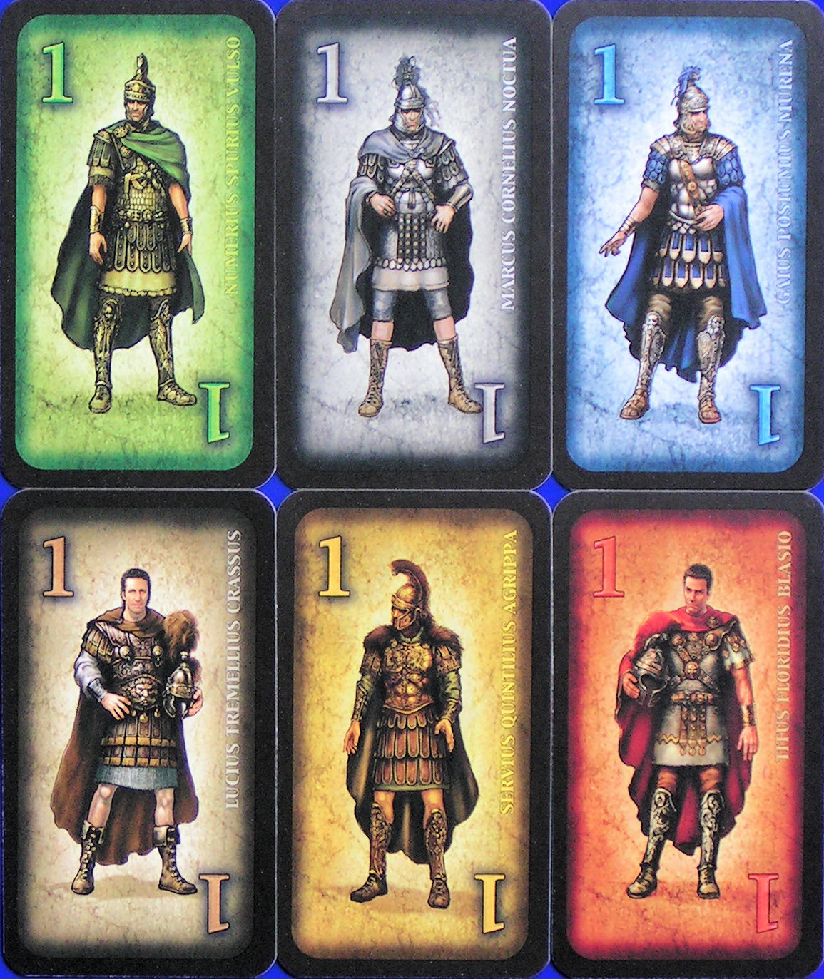 Ave Caesar - The Six Player Card Colours