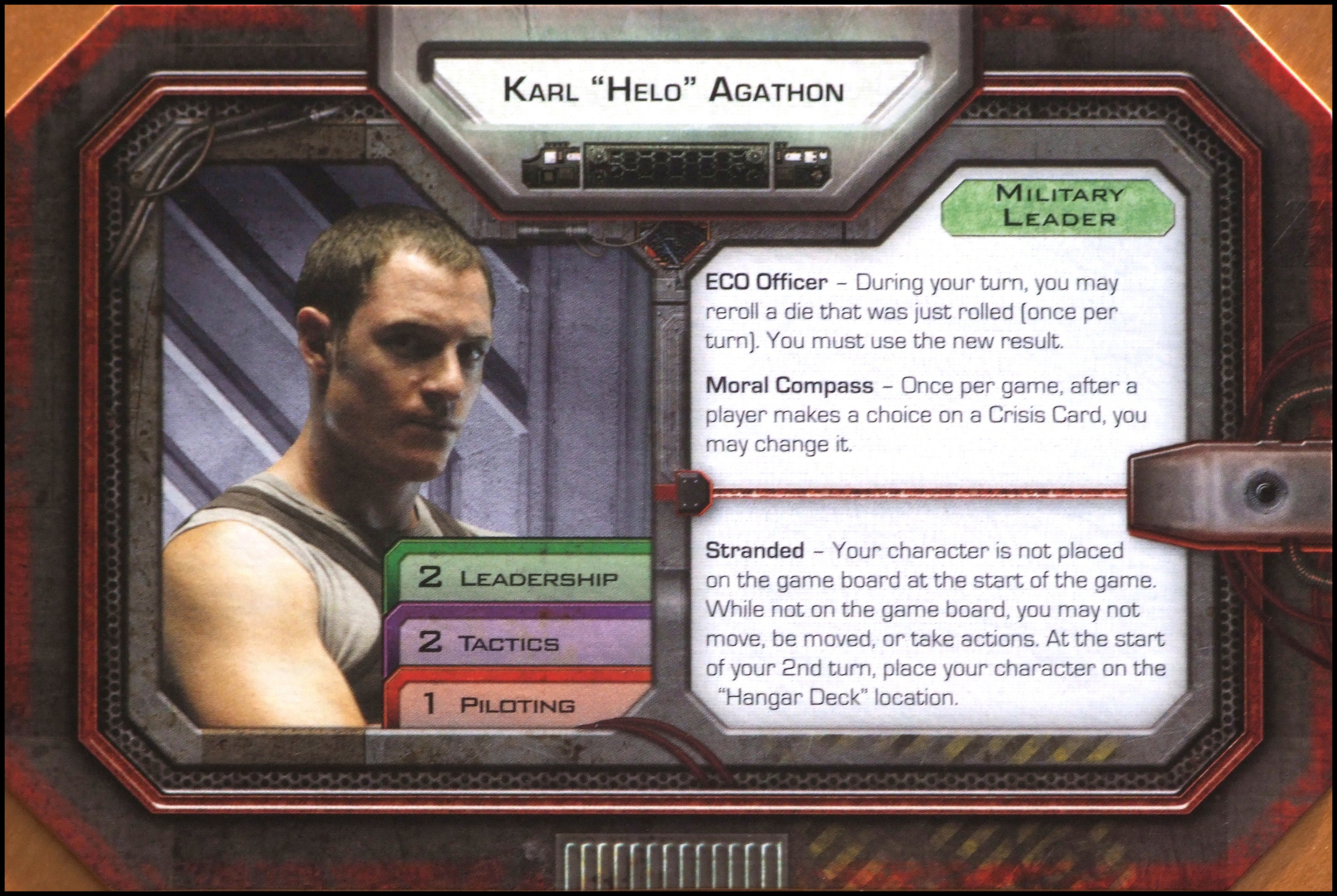 Battlestar Galactica: The Board Game - Karl Agathon Card