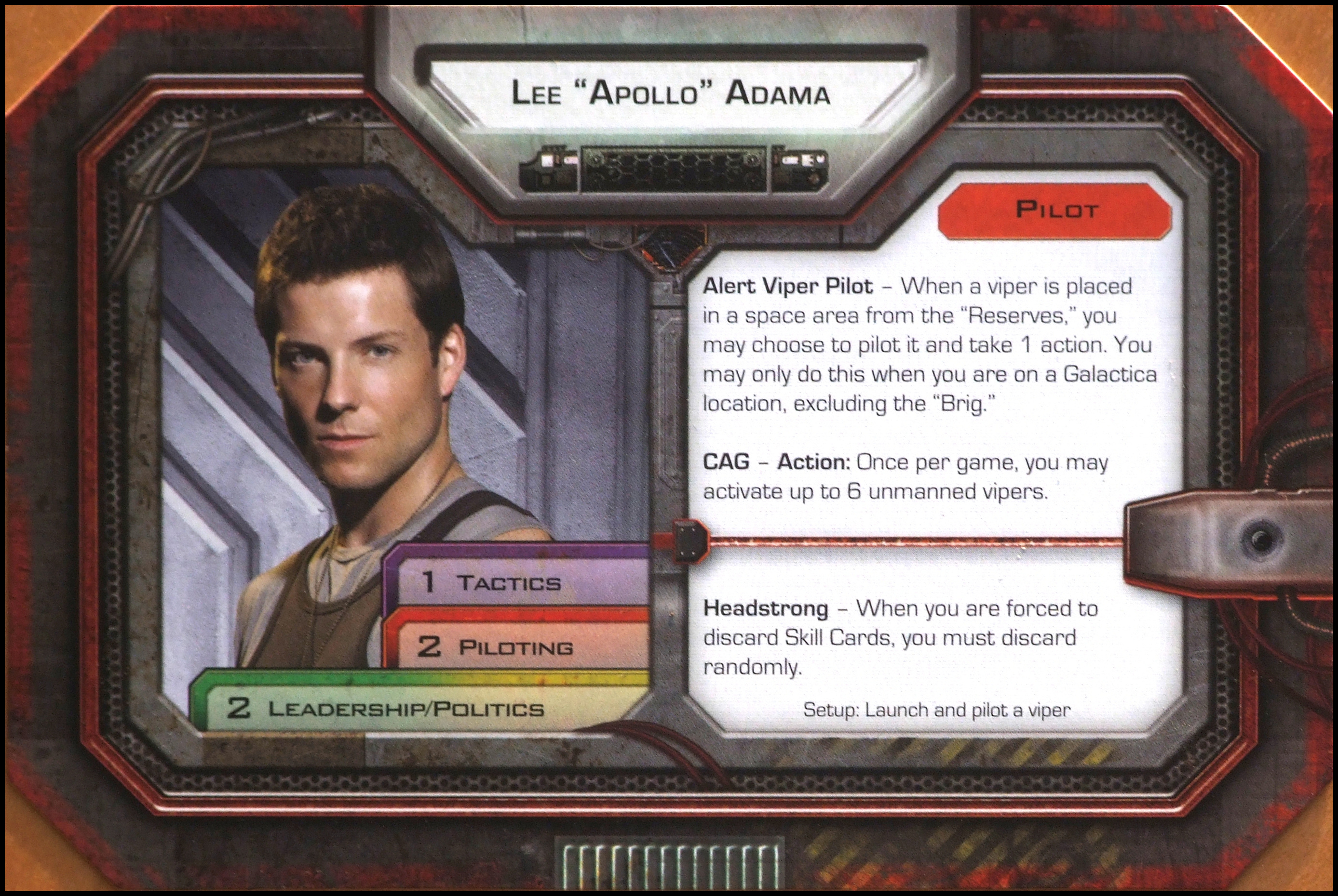 Battlestar Galactica: The Board Game - Lee Adama Card