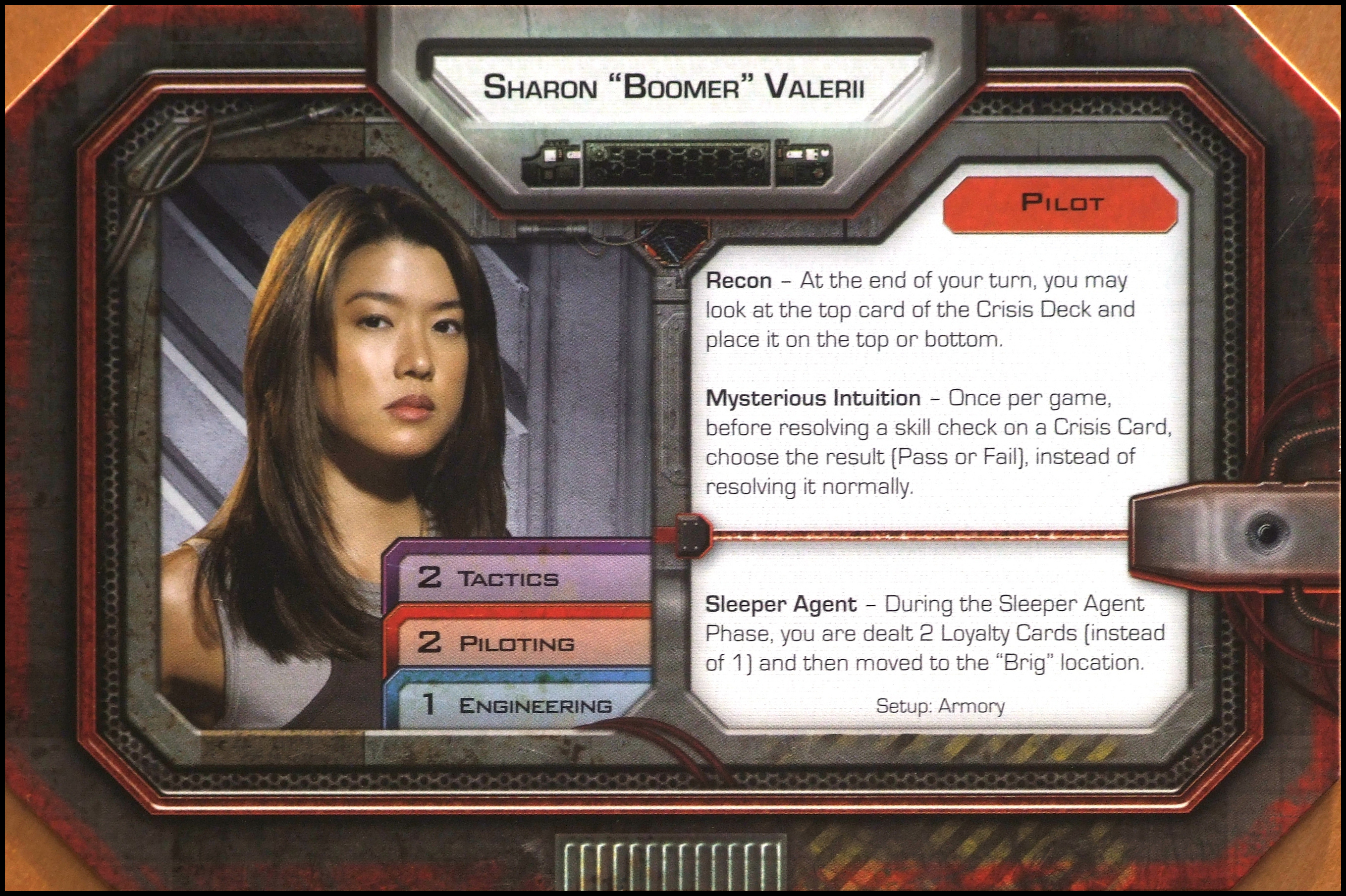 Battlestar Galactica: The Board Game - Sharon Valerii Card