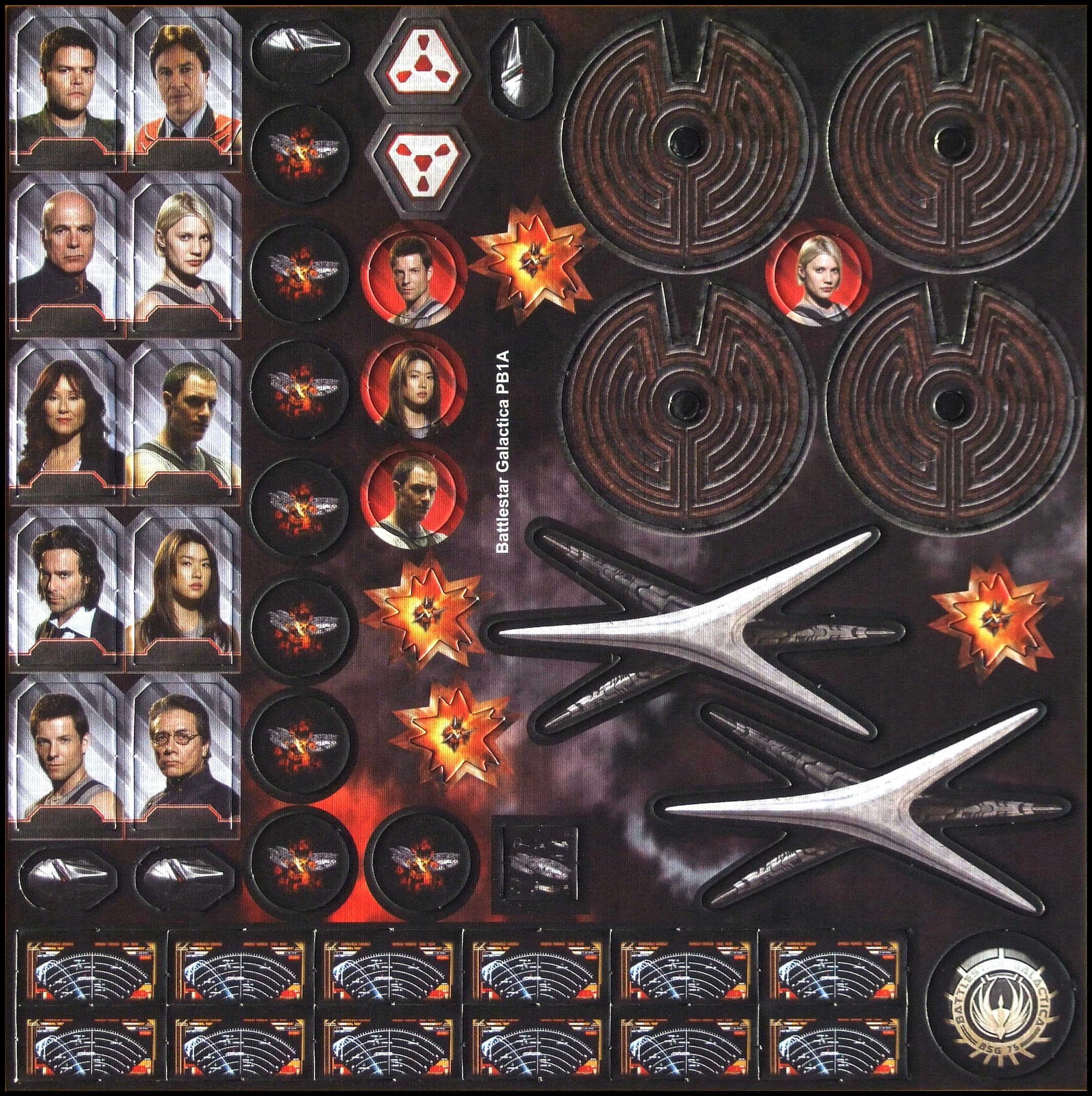 Battlestar Galactica: The Board Game - Tileset 1 Front