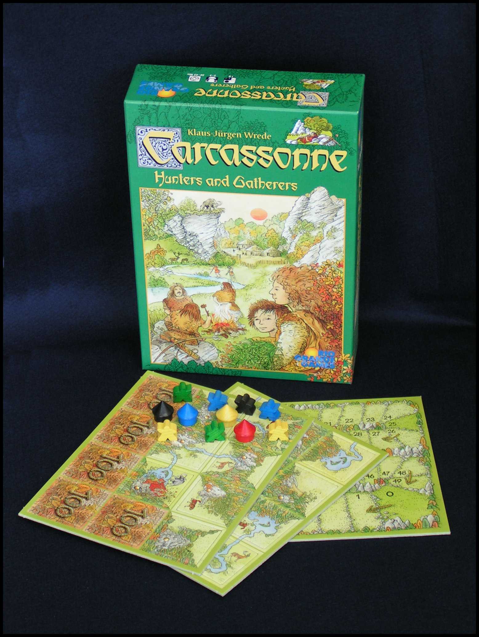Carcassonne: Hunters And Gatherers - Some Game Components
