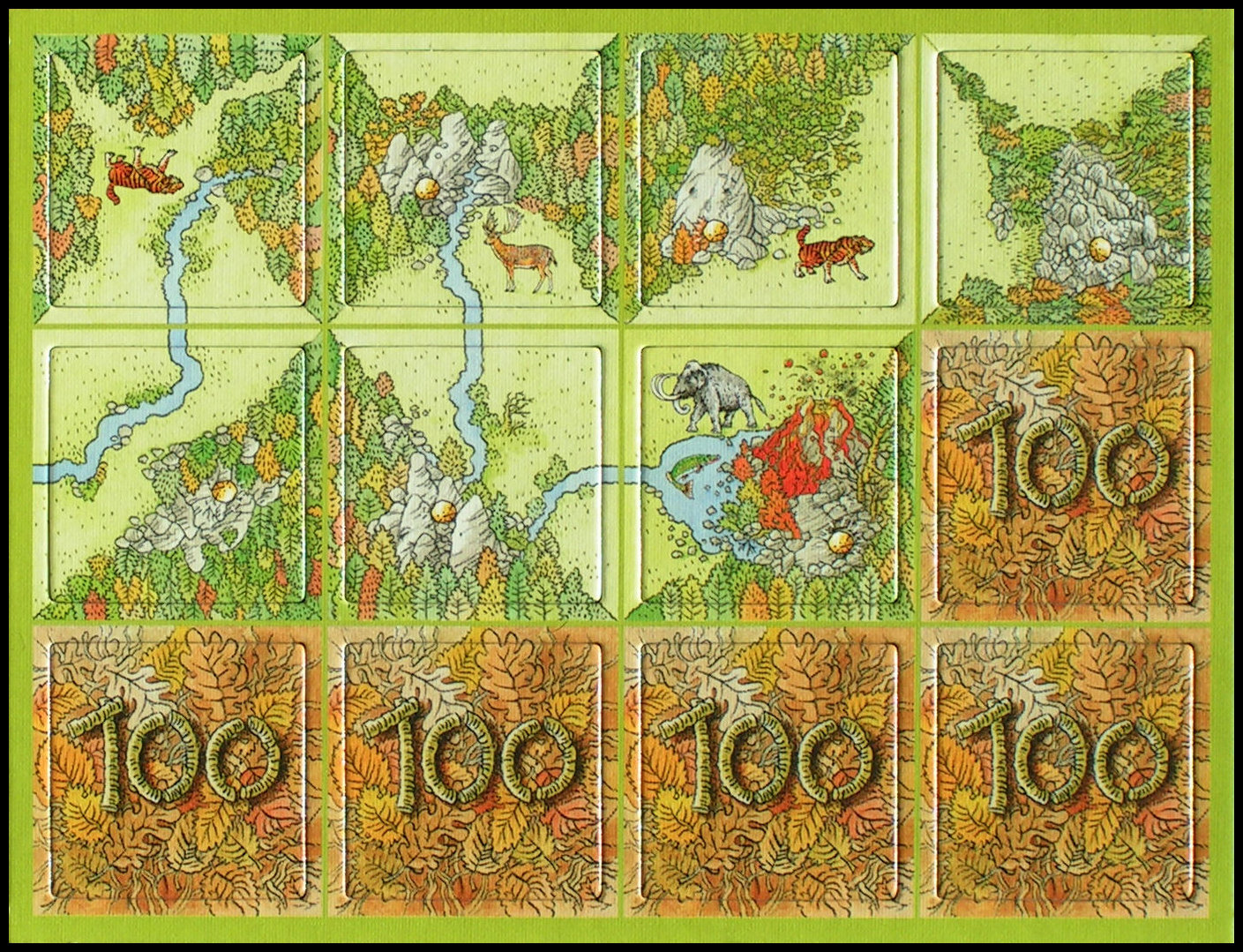 Carcassonne: Hunters And Gatherers - Tileset With Score Tiles