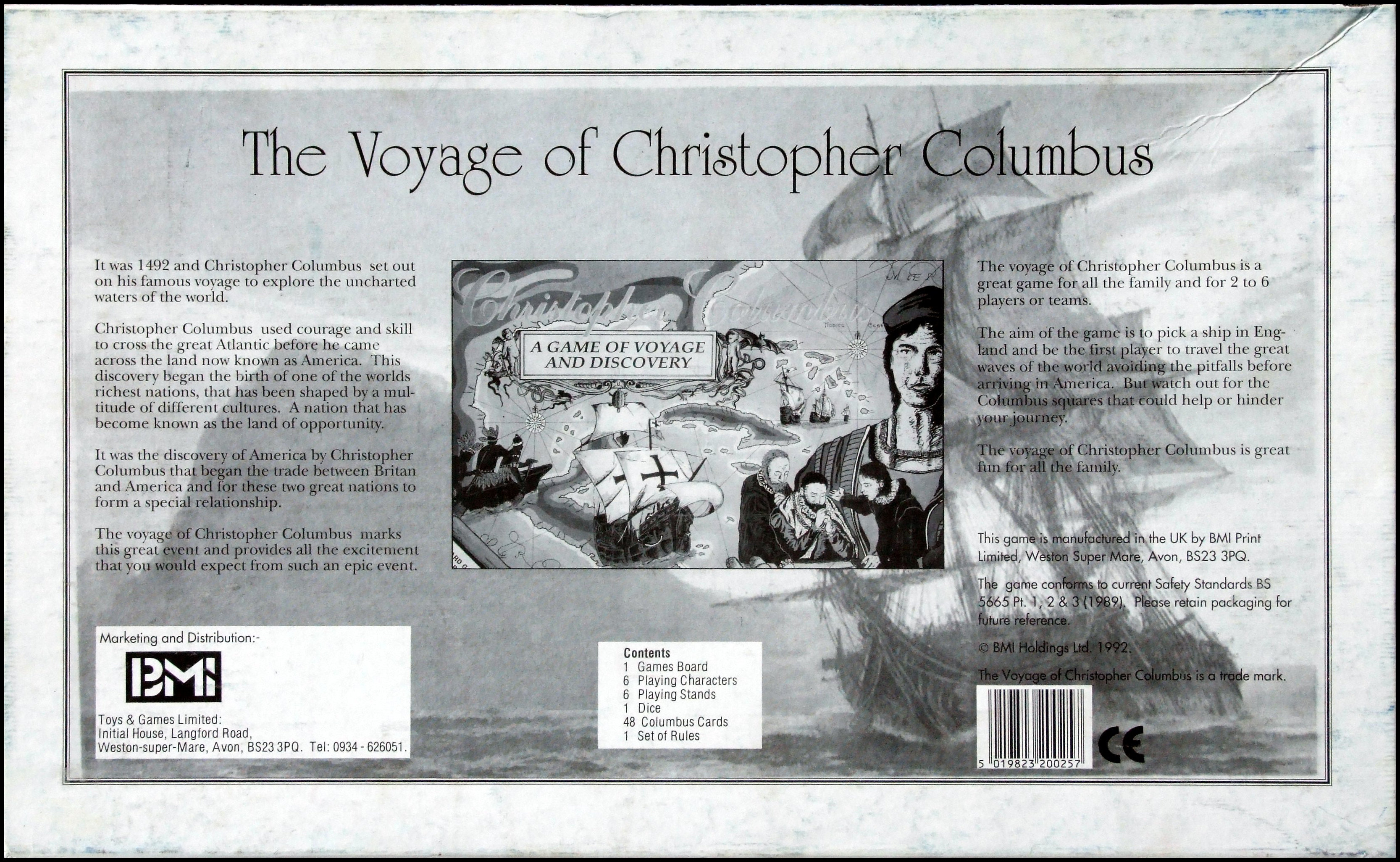 Christopher Columbus - Box Back