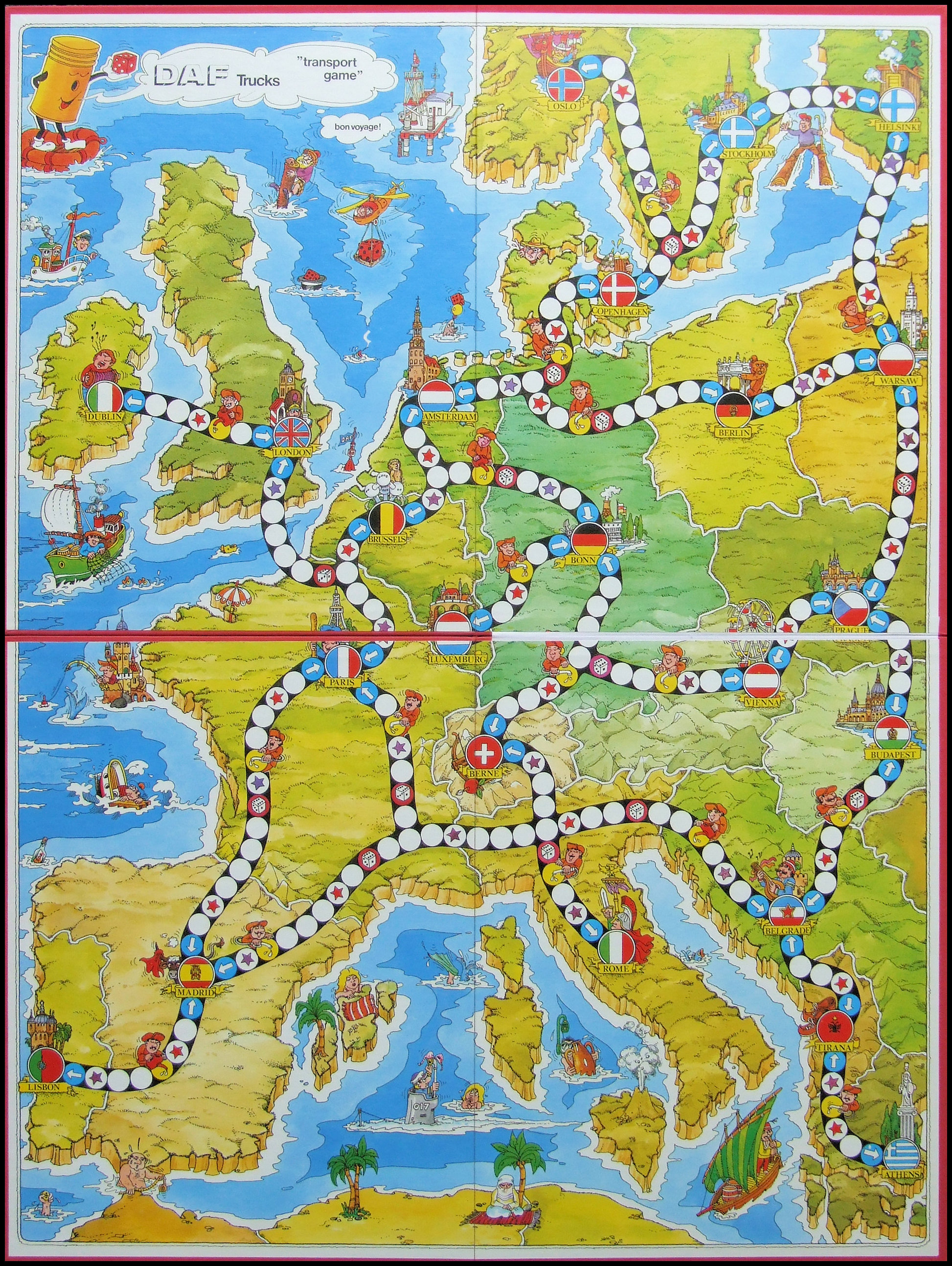 DAF Transport Game - Game Board