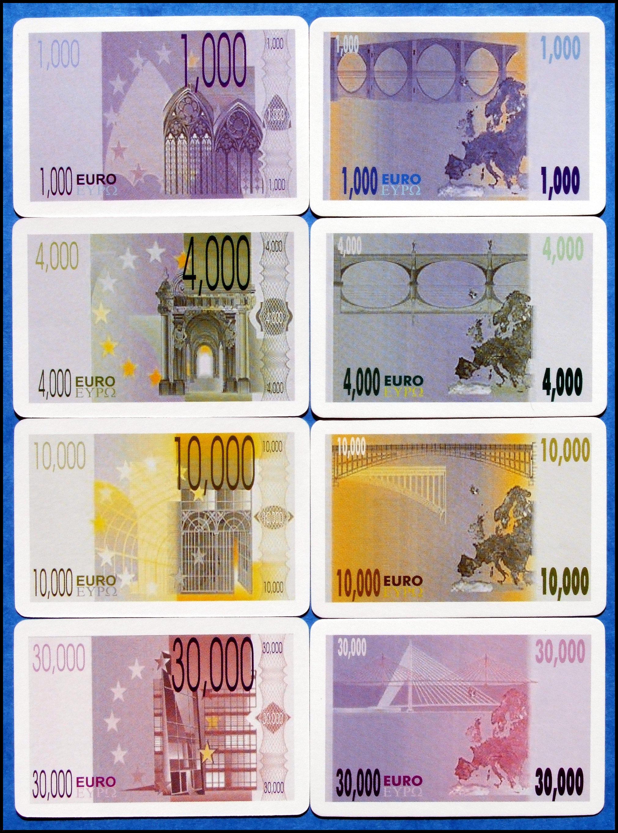 Die Macher - Money Cards, Front And Back