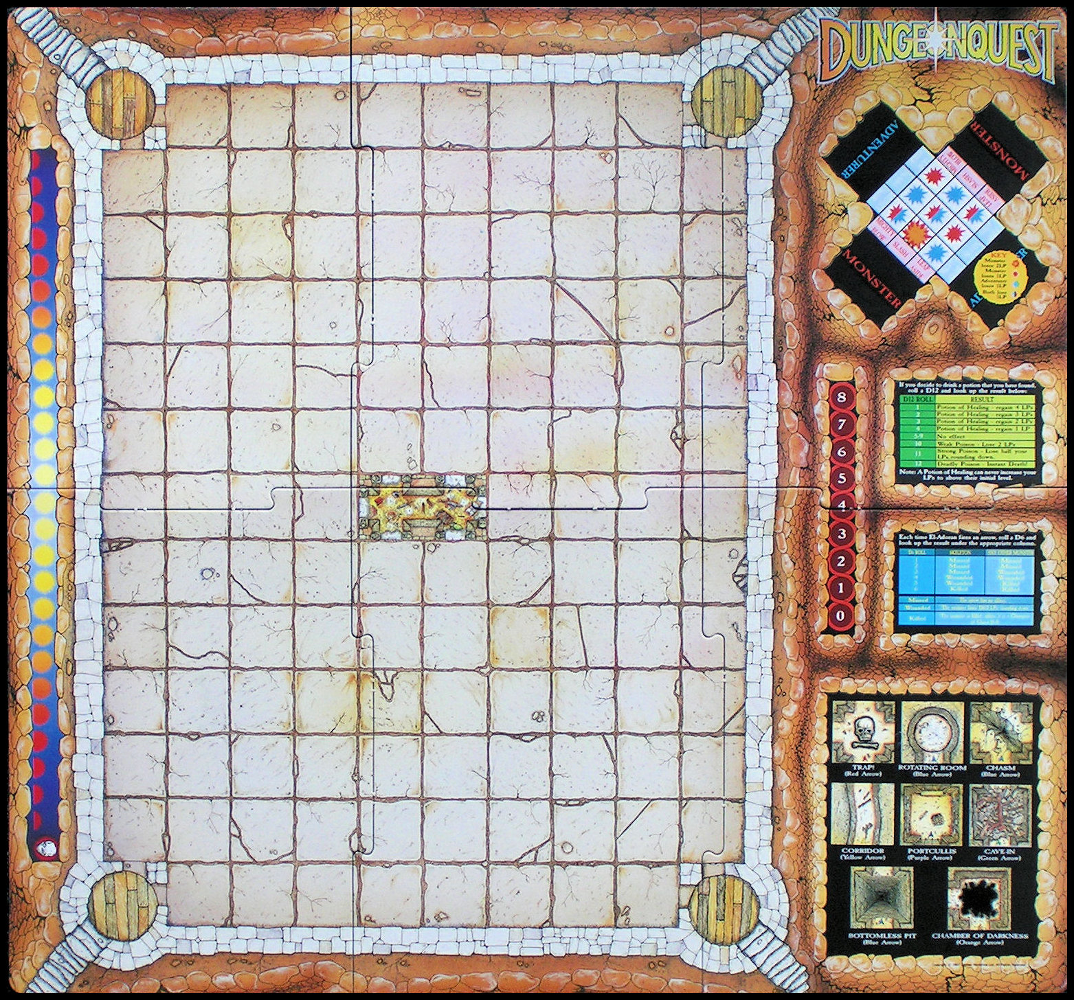 Dungeonquest - Game Board