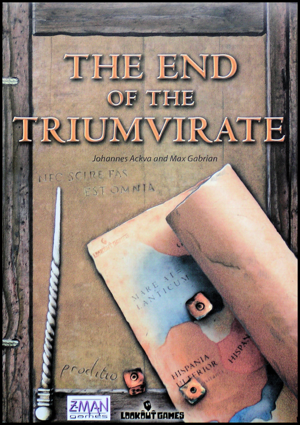 The End Of The Triumvirate - Rulebook Cover