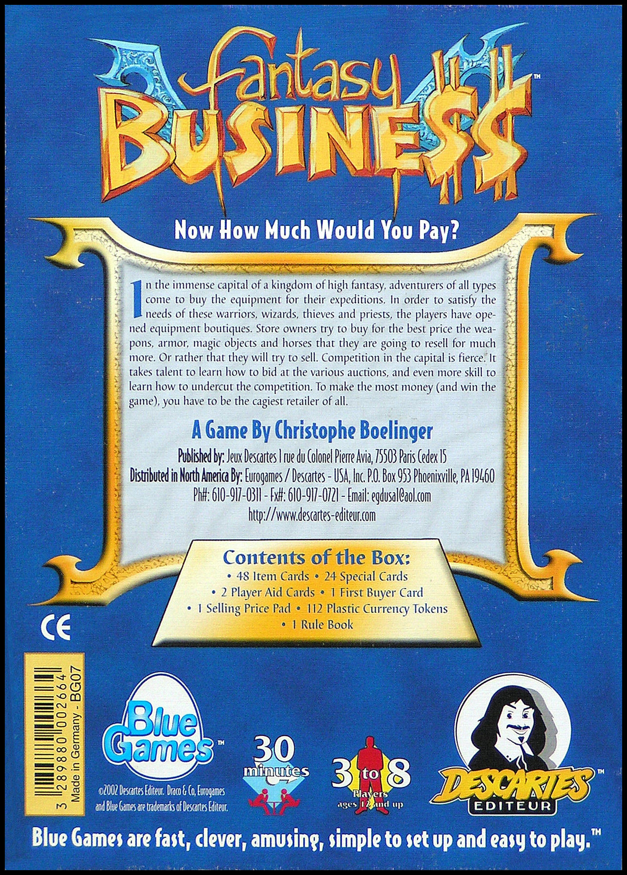Fantasy Business - Box Back