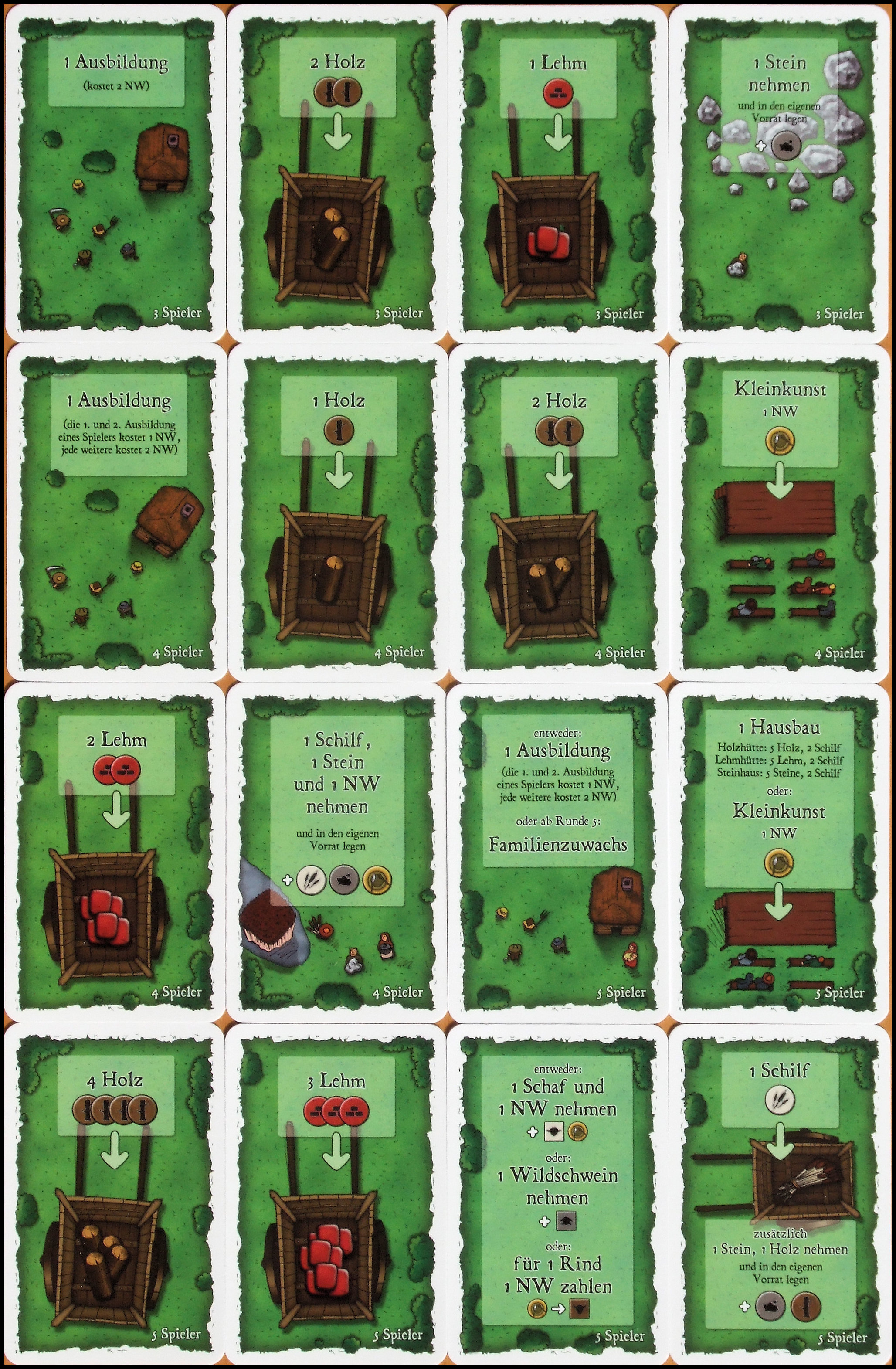 Agricola - Action Cards (Lookout Games, German Edtiion)
