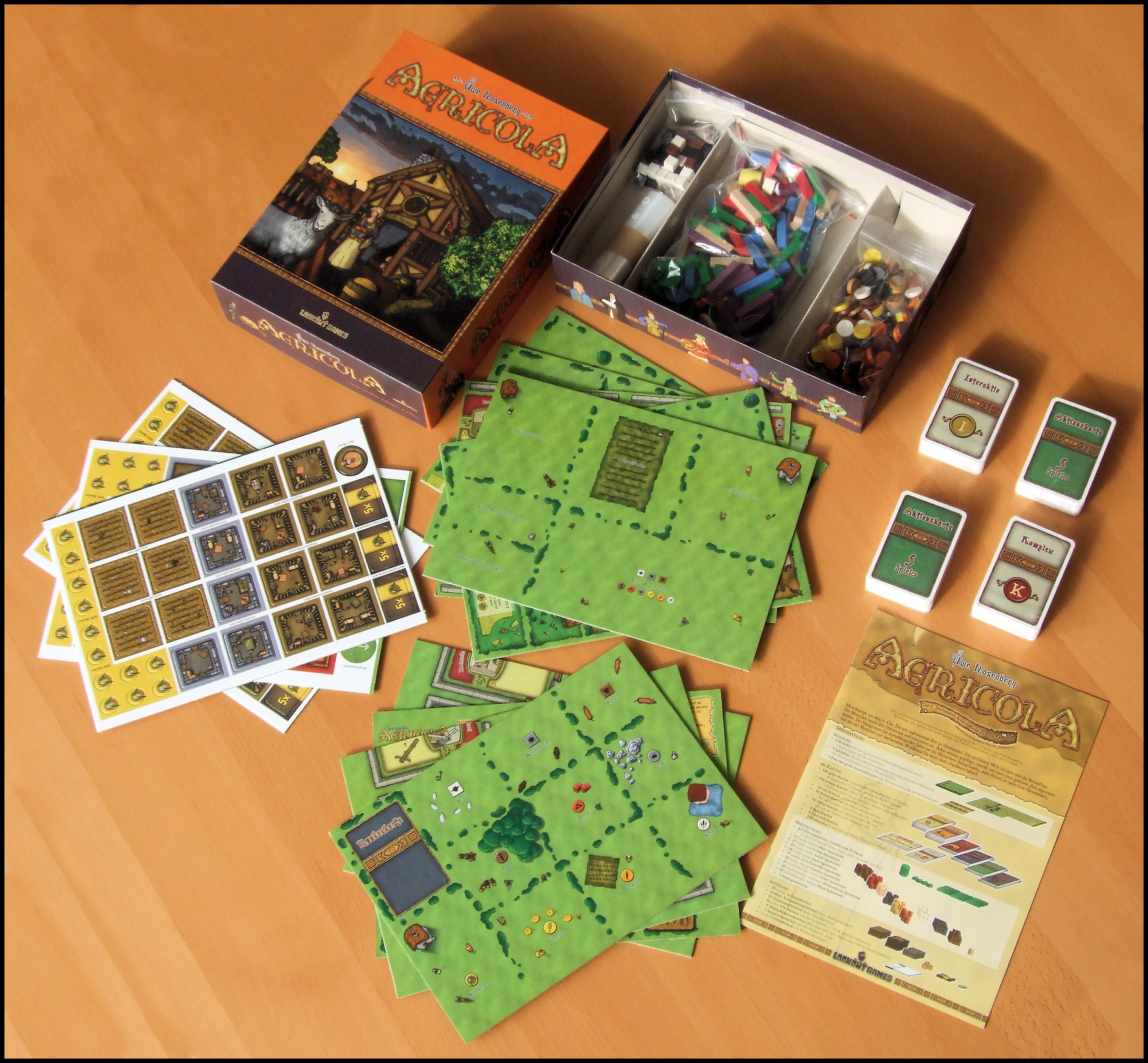 Agricola - Box Contents (Lookout Games, German Edition)