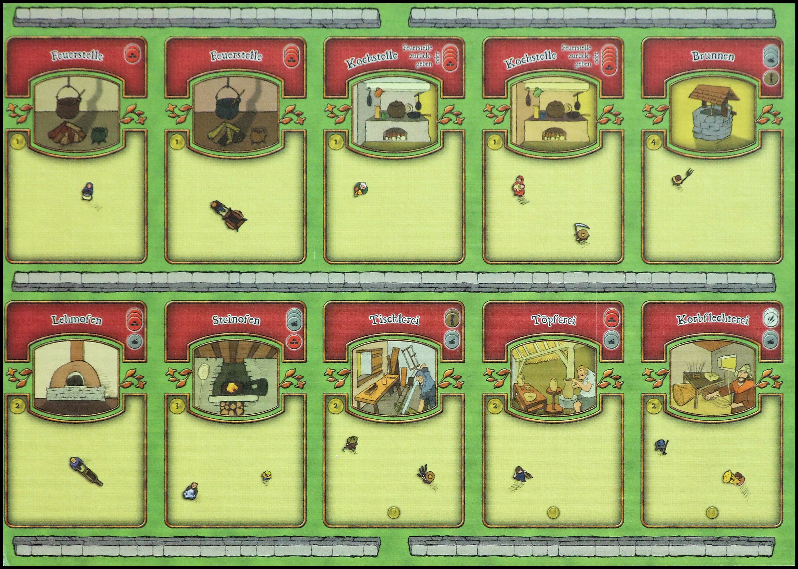 Agricola - Major Improvements Board (Lookout Games, German Edition)