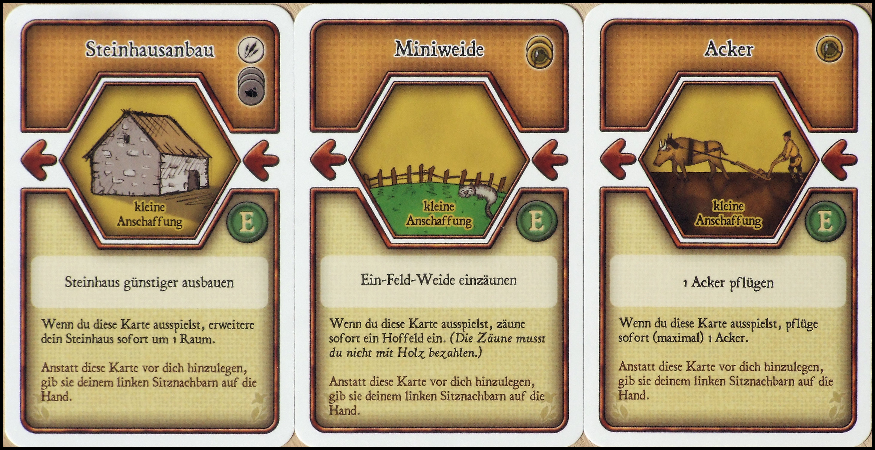 Agricola - Sample Travelling Minor Improvement Cards (Lookout Games, German Edition)