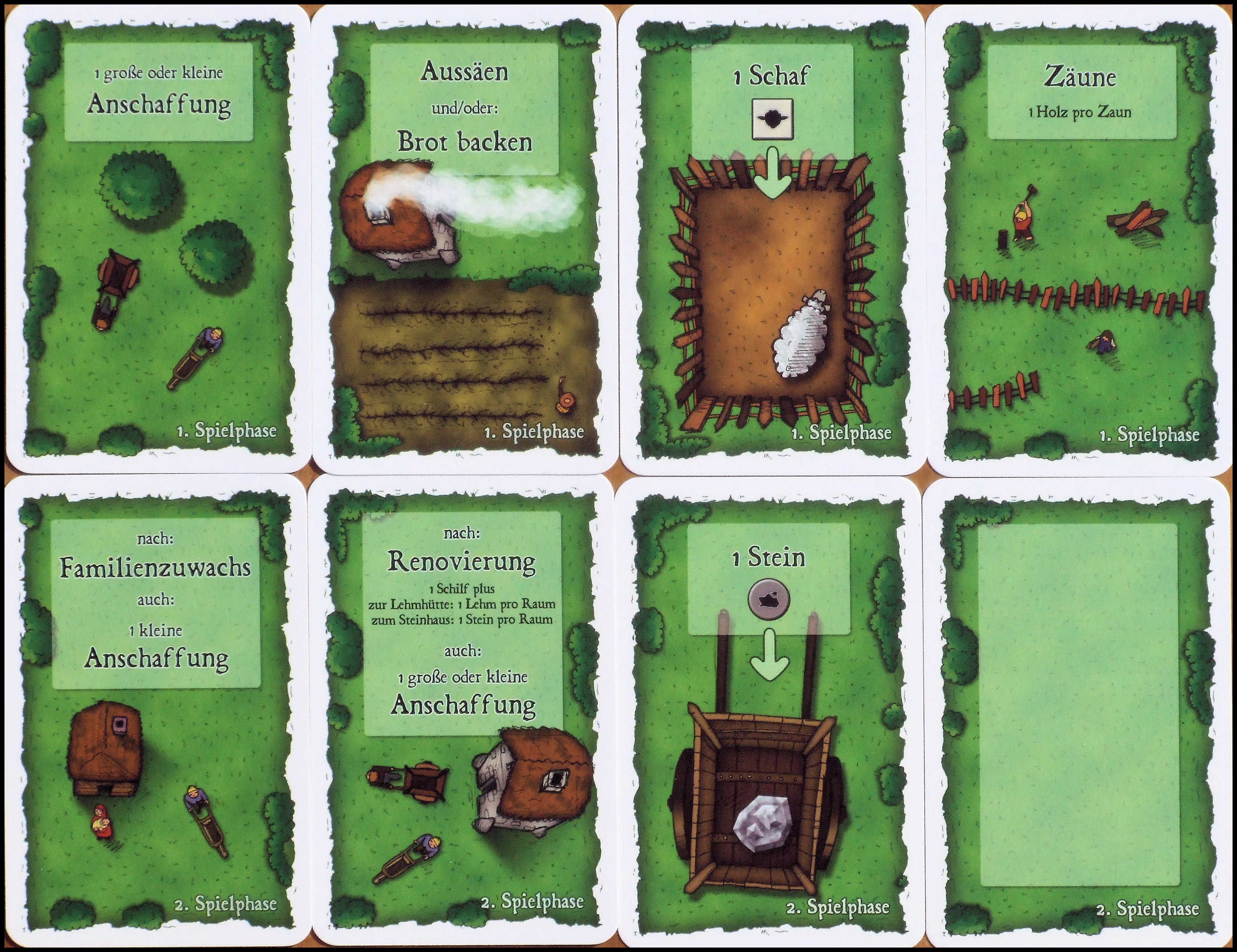 Agricola - Stage 1 And 2 Cards (Lookout Games, German Edition)