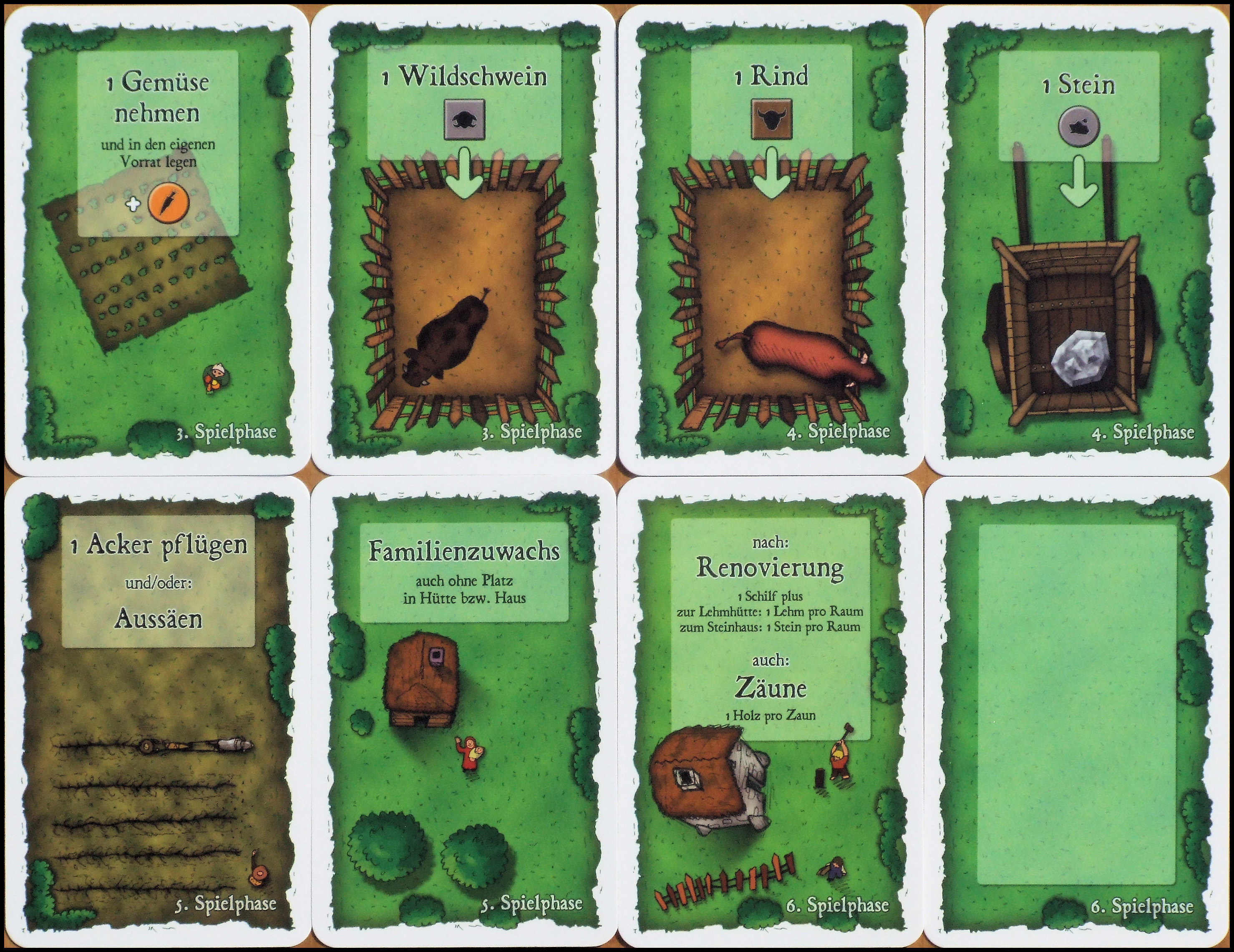 Agricola - Stage 3 To 6 Cards (Lookout Games, German Edition)