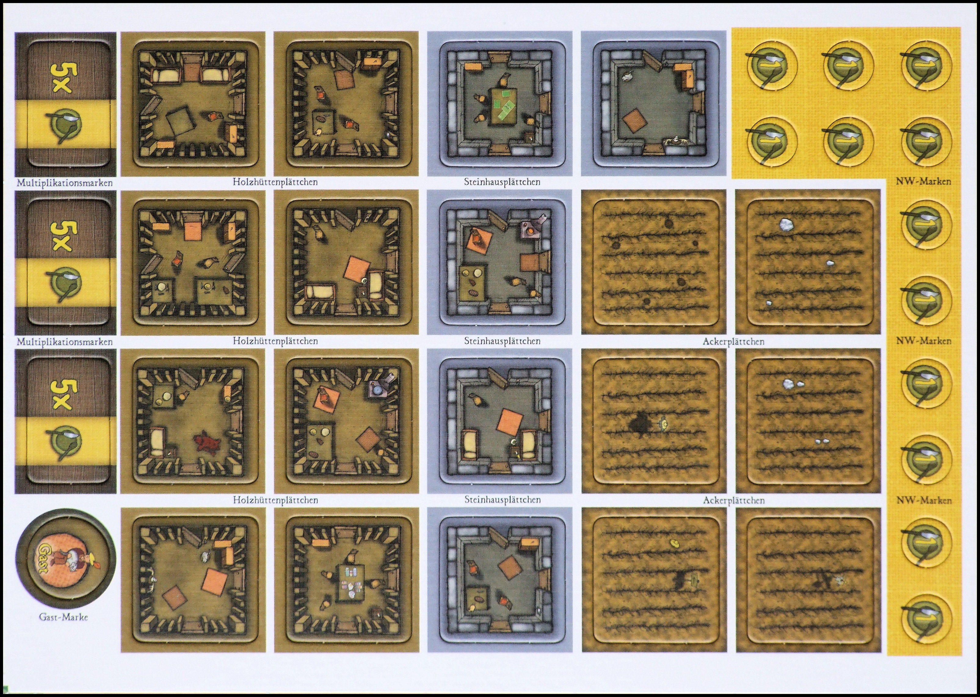 Agricola - Tileset Front (Lookout Games, German Edition)