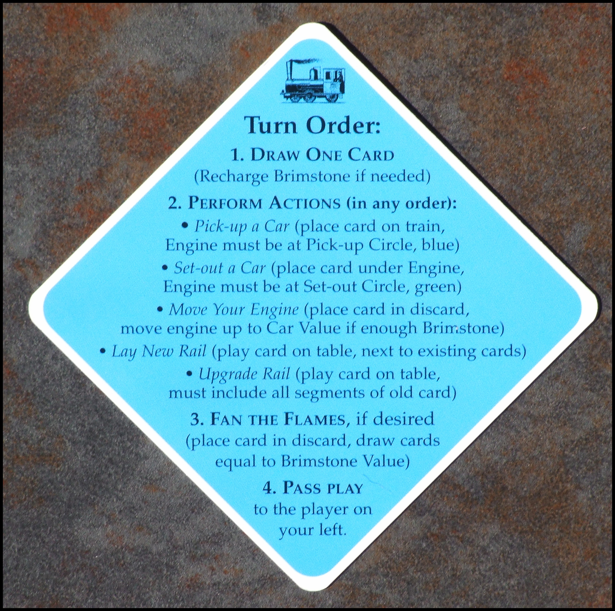 HellRail: Third Perdition - Turn Order Card