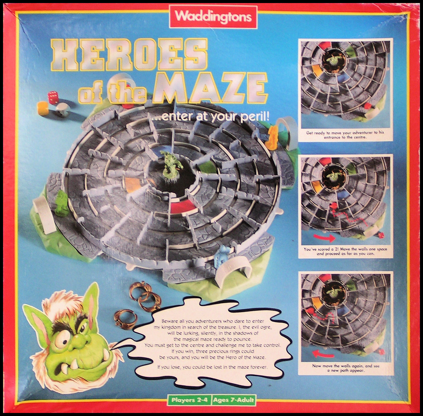 Heroes Of The Maze - Box Back