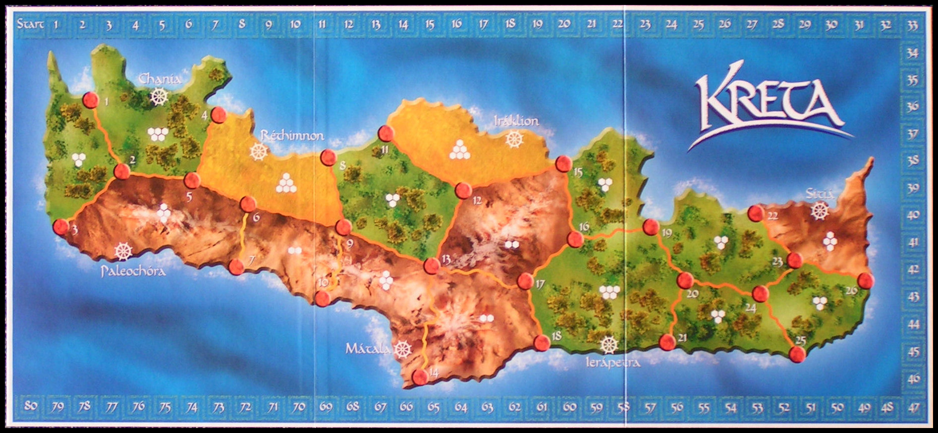 Kreta - The Game Board