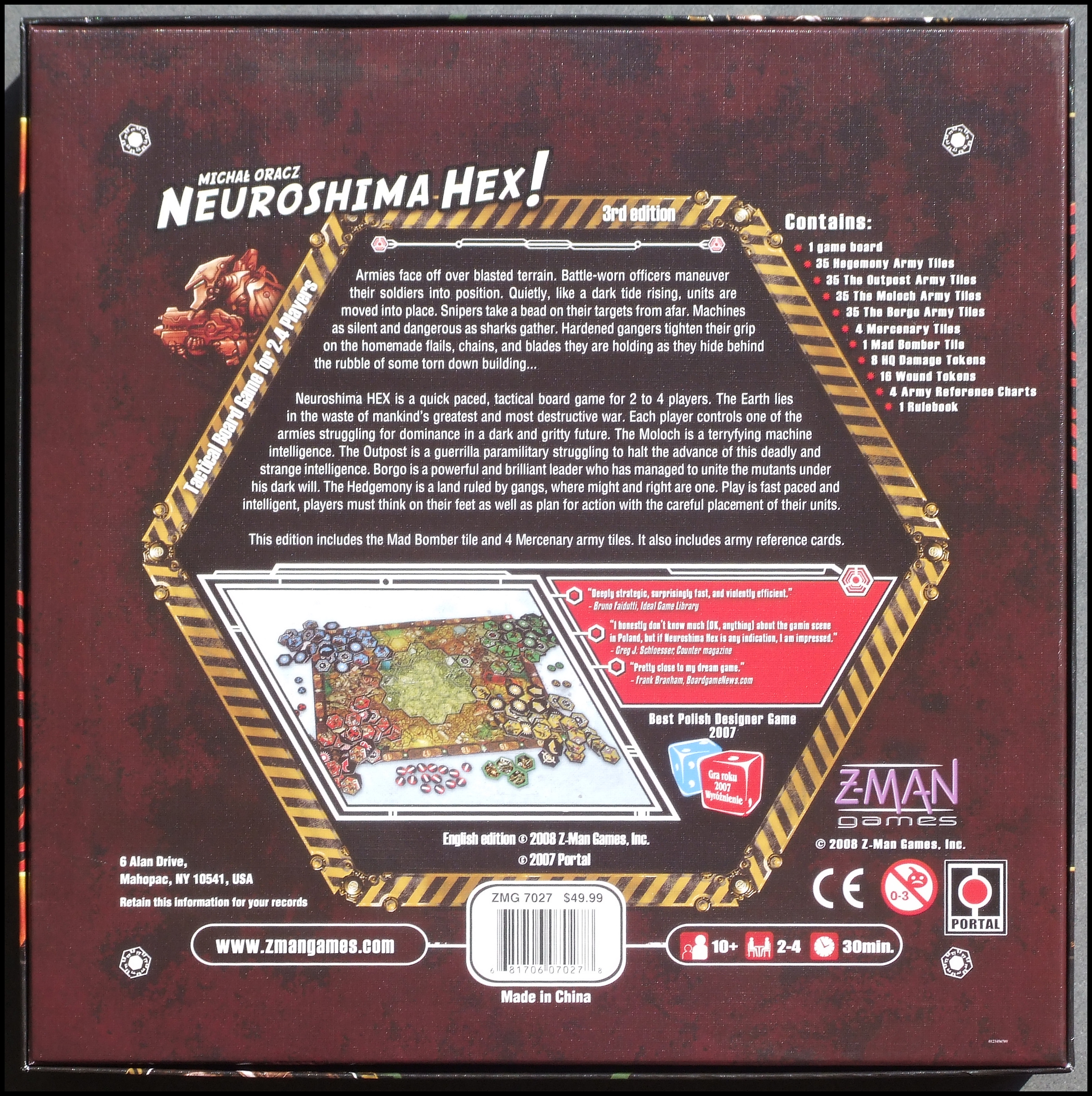Neuroshima Hex - Box Back