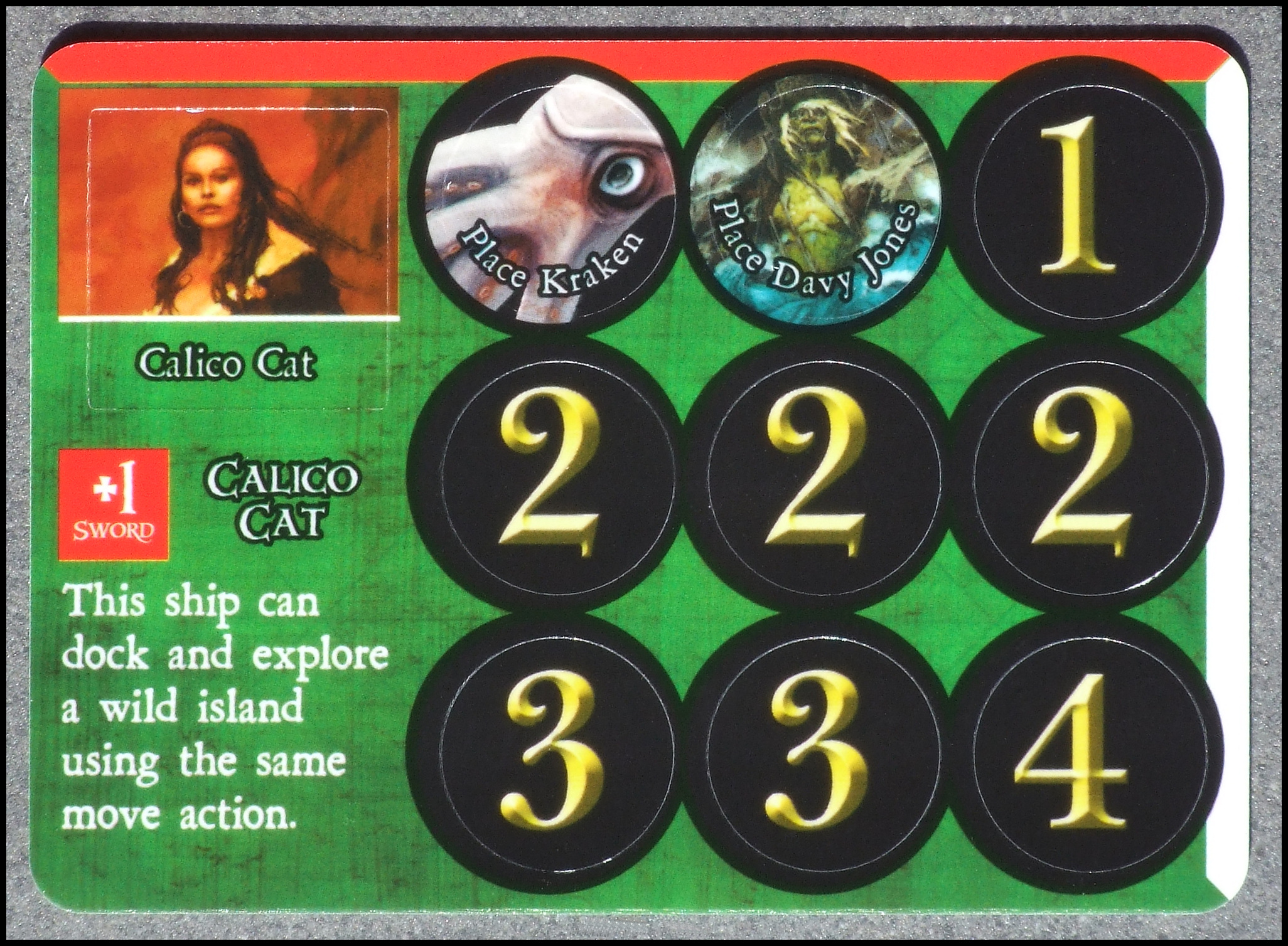 Pirates Quest For Davy Jones' Gold Board Game - Cailco Cat Card