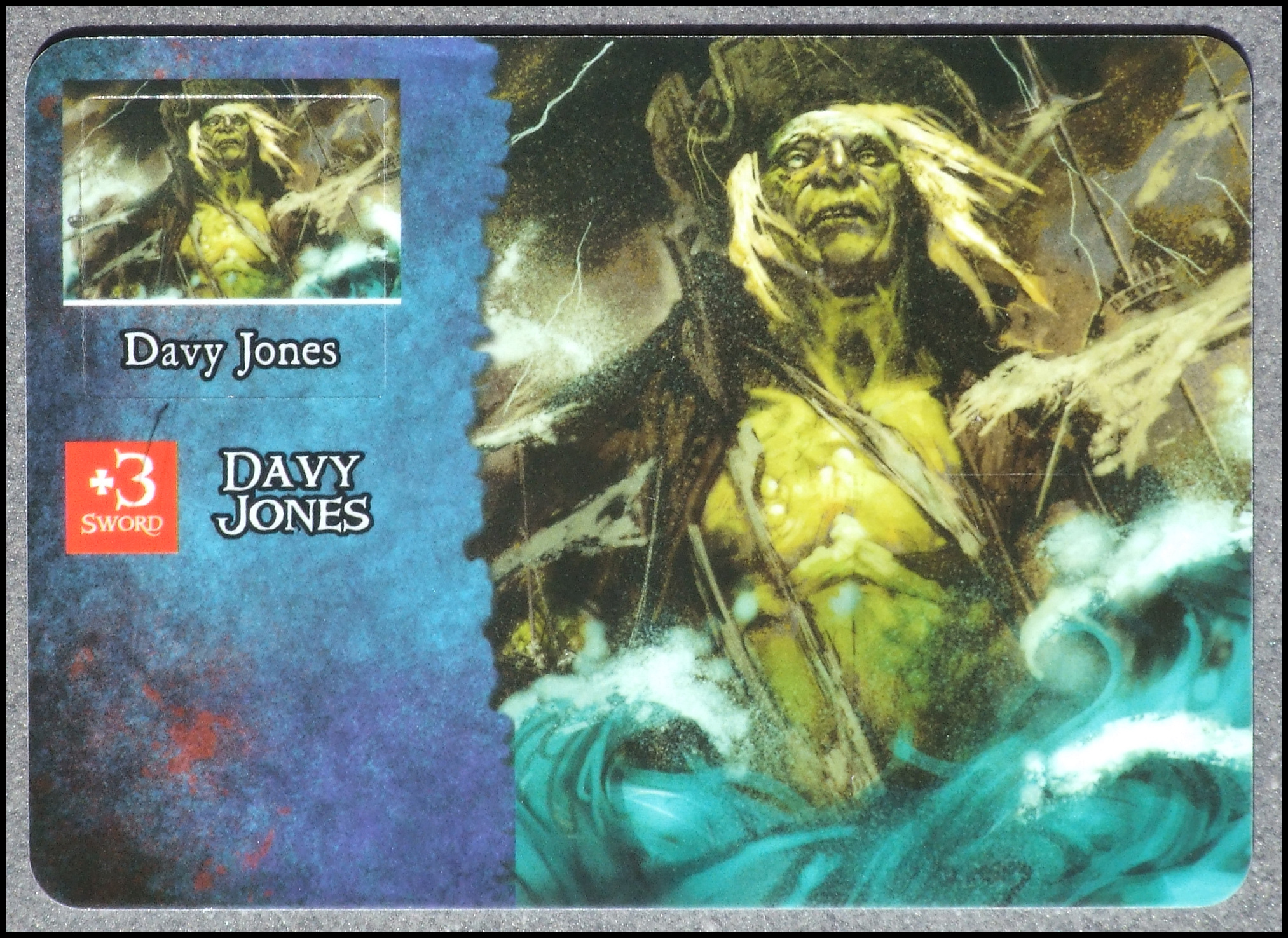 Pirates Quest For Davy Jones' Gold Board Game - Davy Jones Card