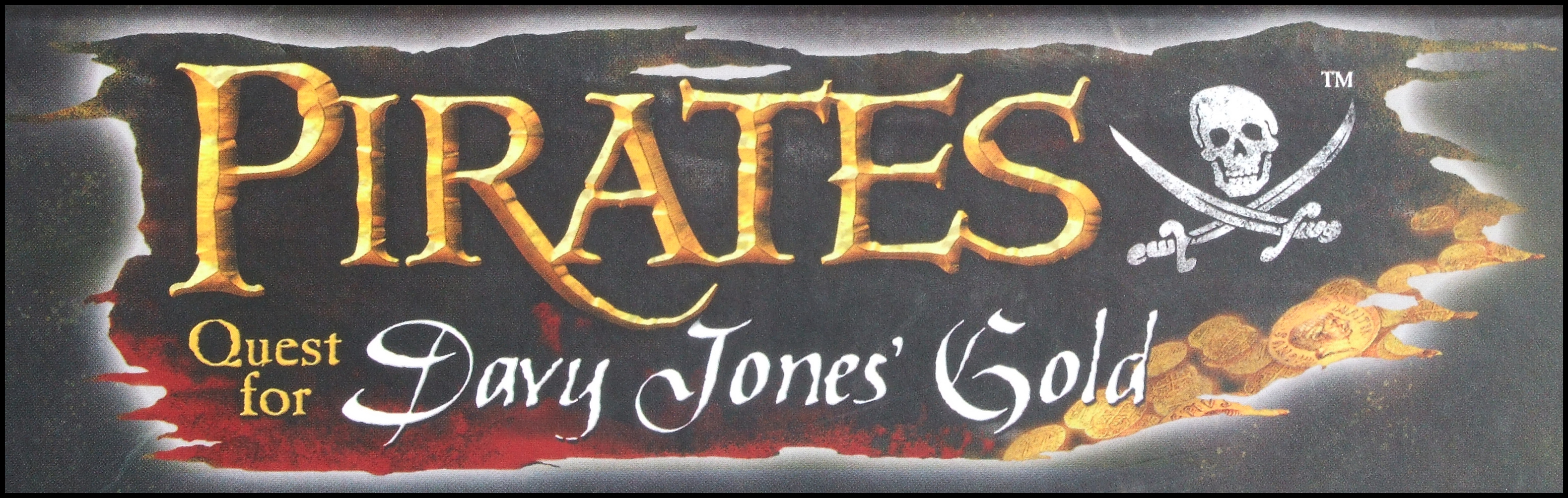 Pirates Quest For Davy Jones' Gold Board Game - Game Logo